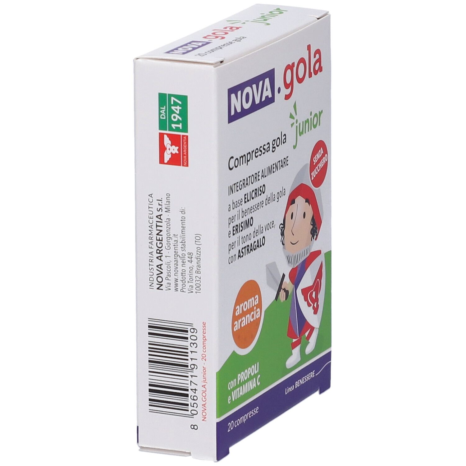 NOVA.GOLA Junior arancia compresse