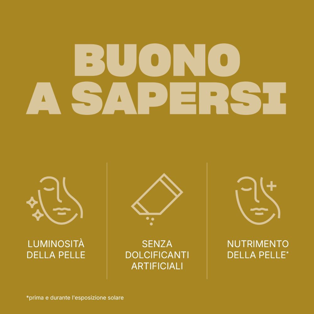 Swisse Sonnenschein: luminosità della pelle, senza dolcificanti artificiali, nutrimento pelle.