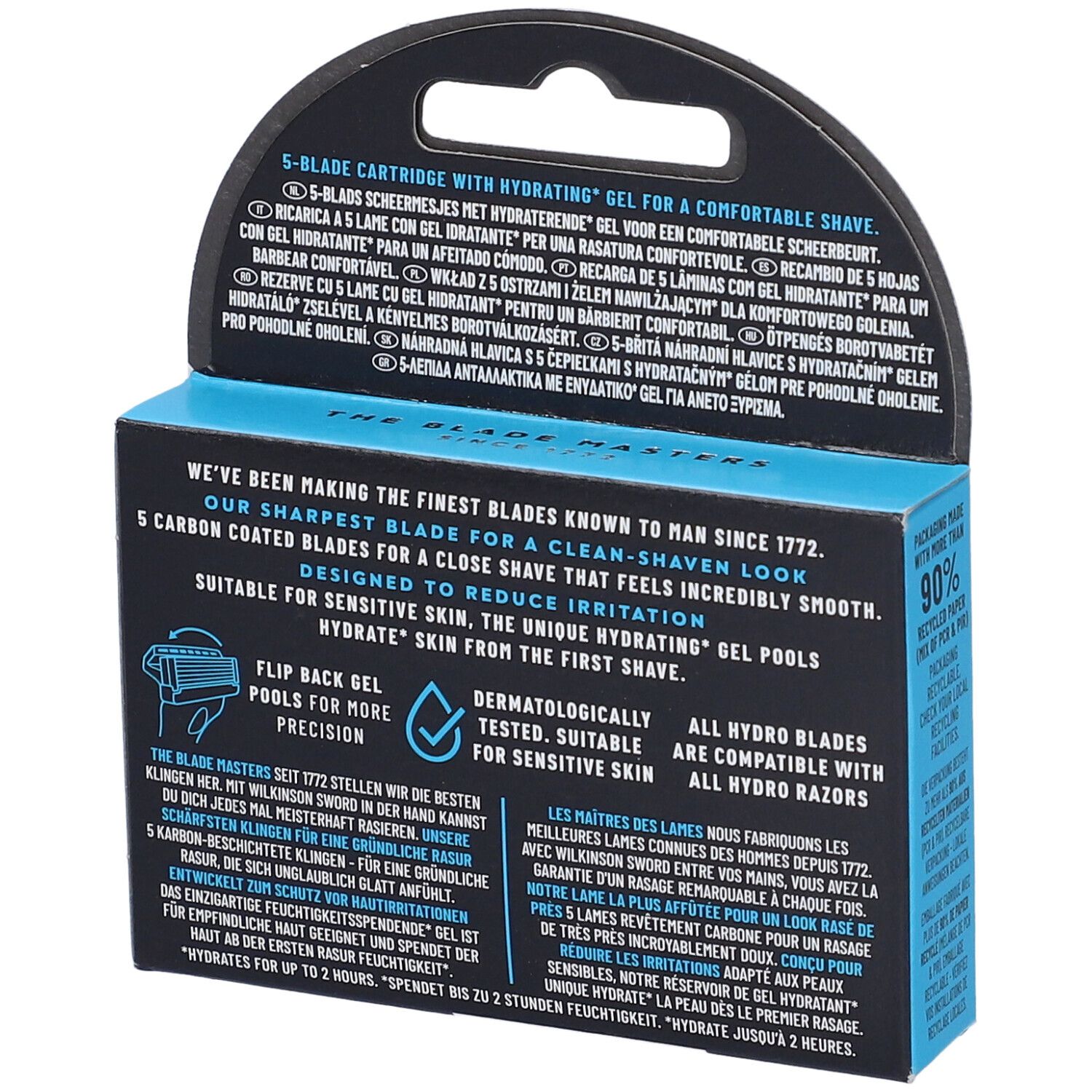 Wilkinson Hydro 5 Idrating Gel Lame Rasoio Ricarica
