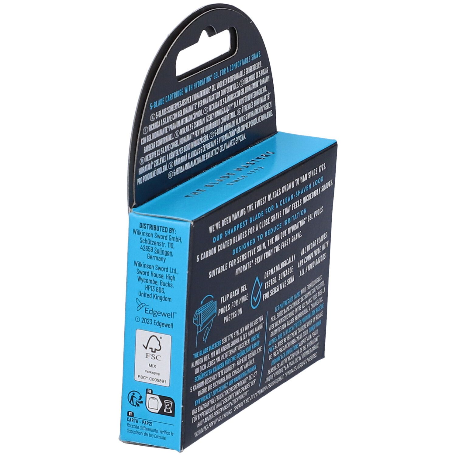Wilkinson Hydro 5 Idrating Gel Lame Rasoio Ricarica