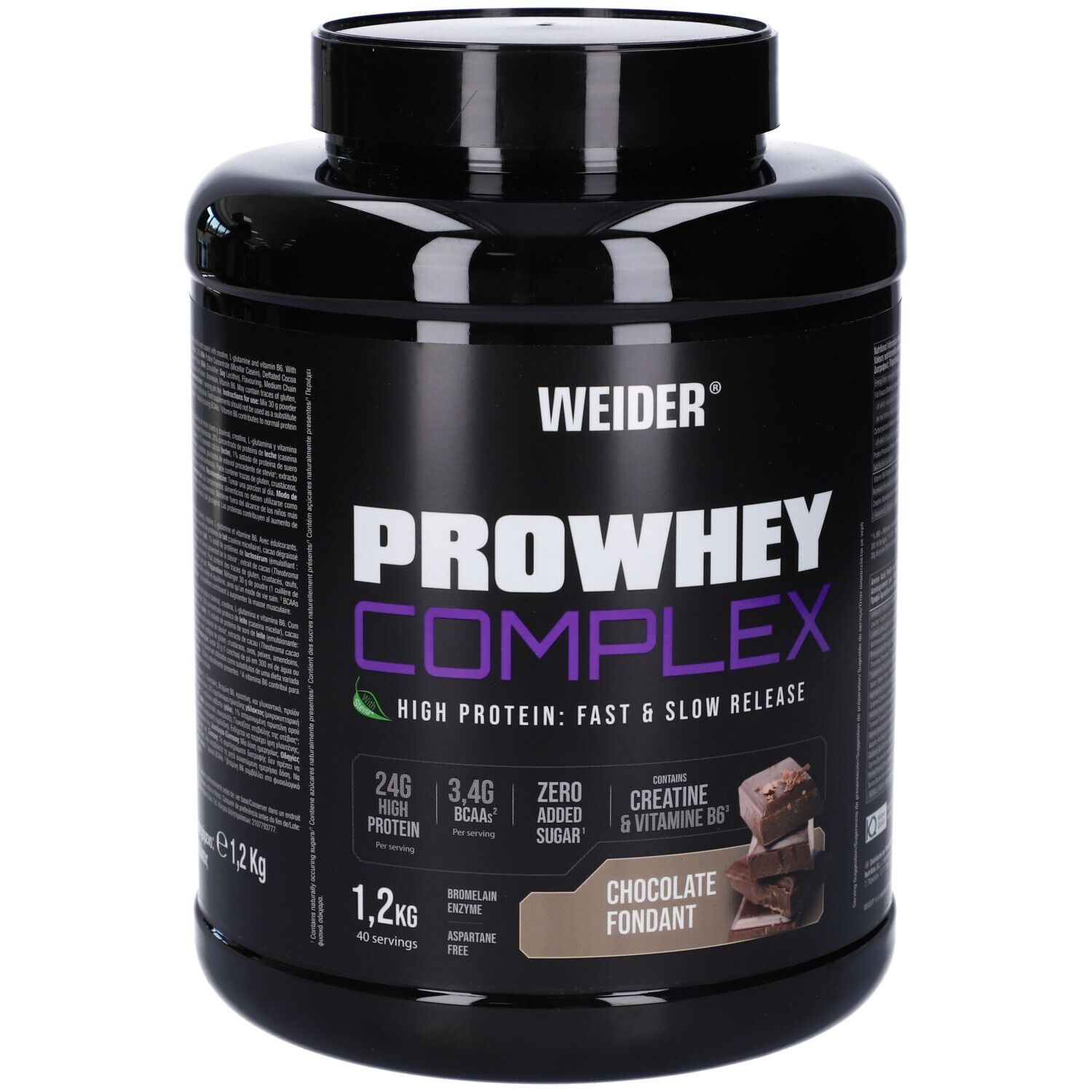 Weider Prowhey Complex Complesso di Proteine del Latte Gusto Cioccolato Fondente