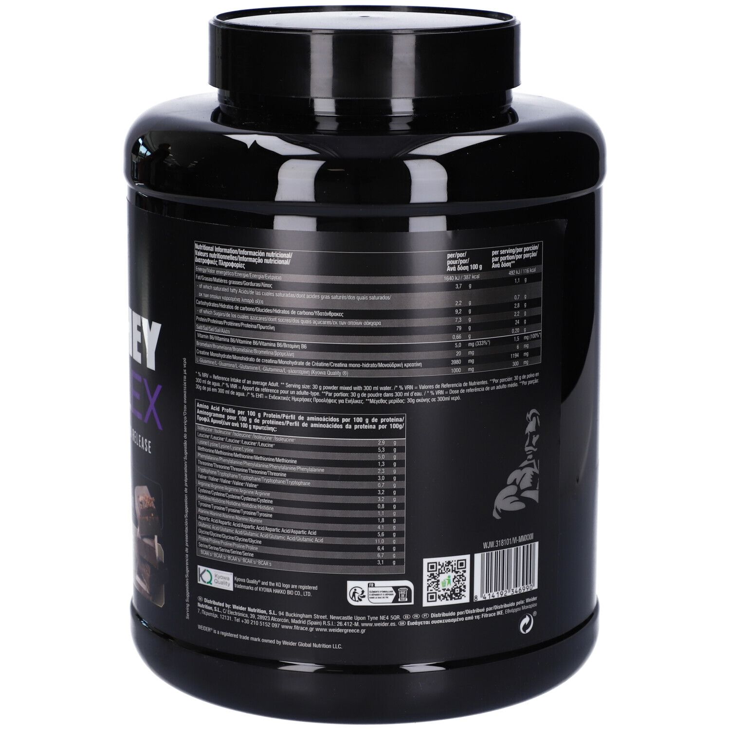 Weider Prowhey Complex Complesso di Proteine del Latte Gusto Cioccolato Fondente