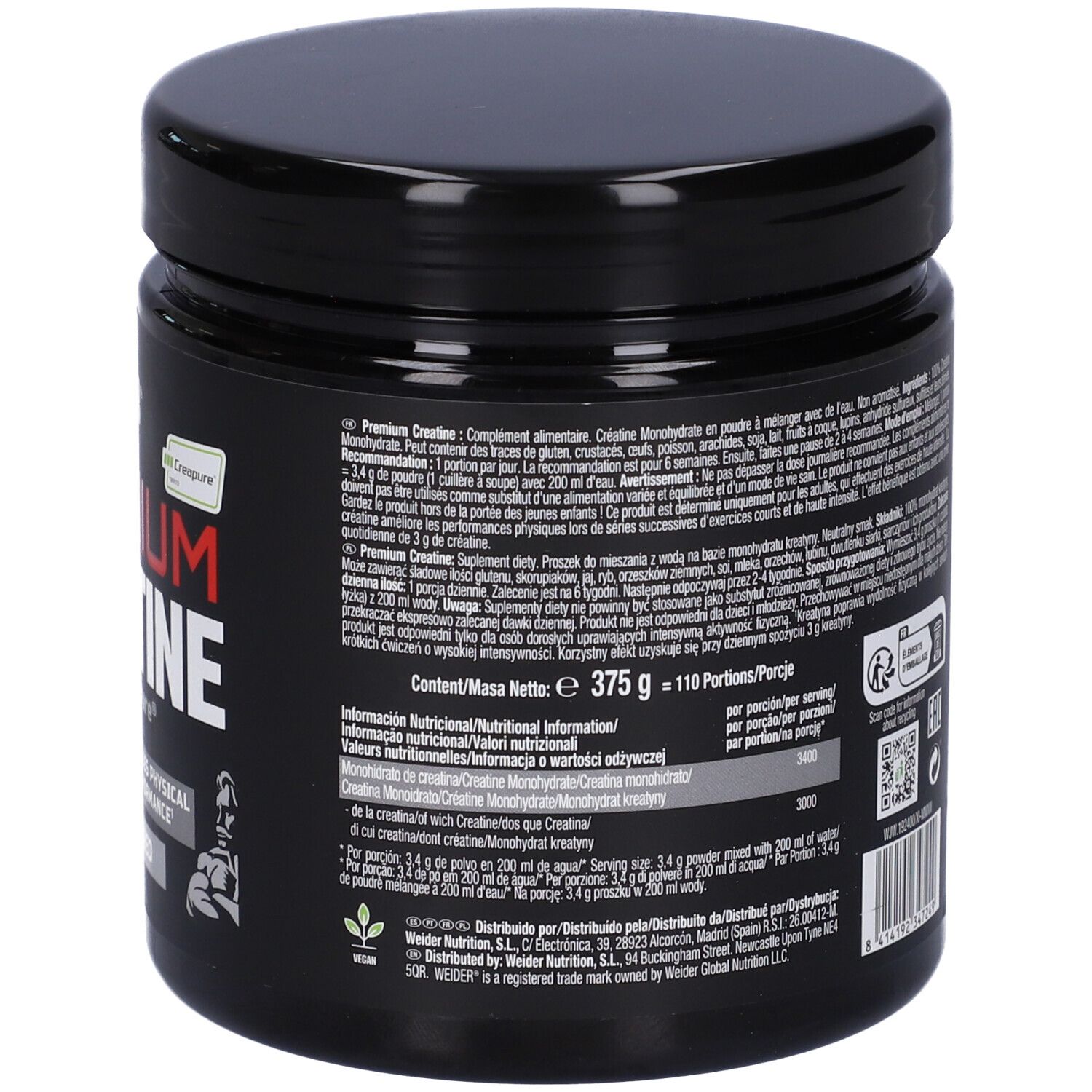 Weider Premium Creatine 375 G