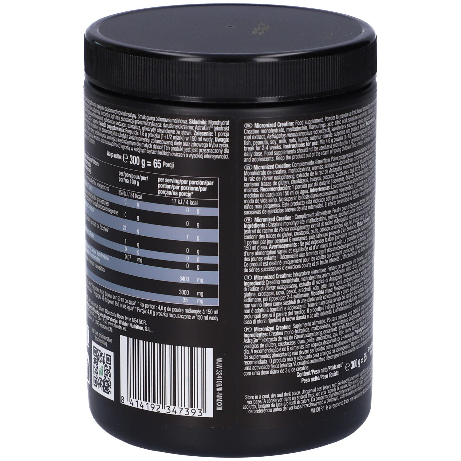 Weider Micronized Creatine Mirtillo 300 G