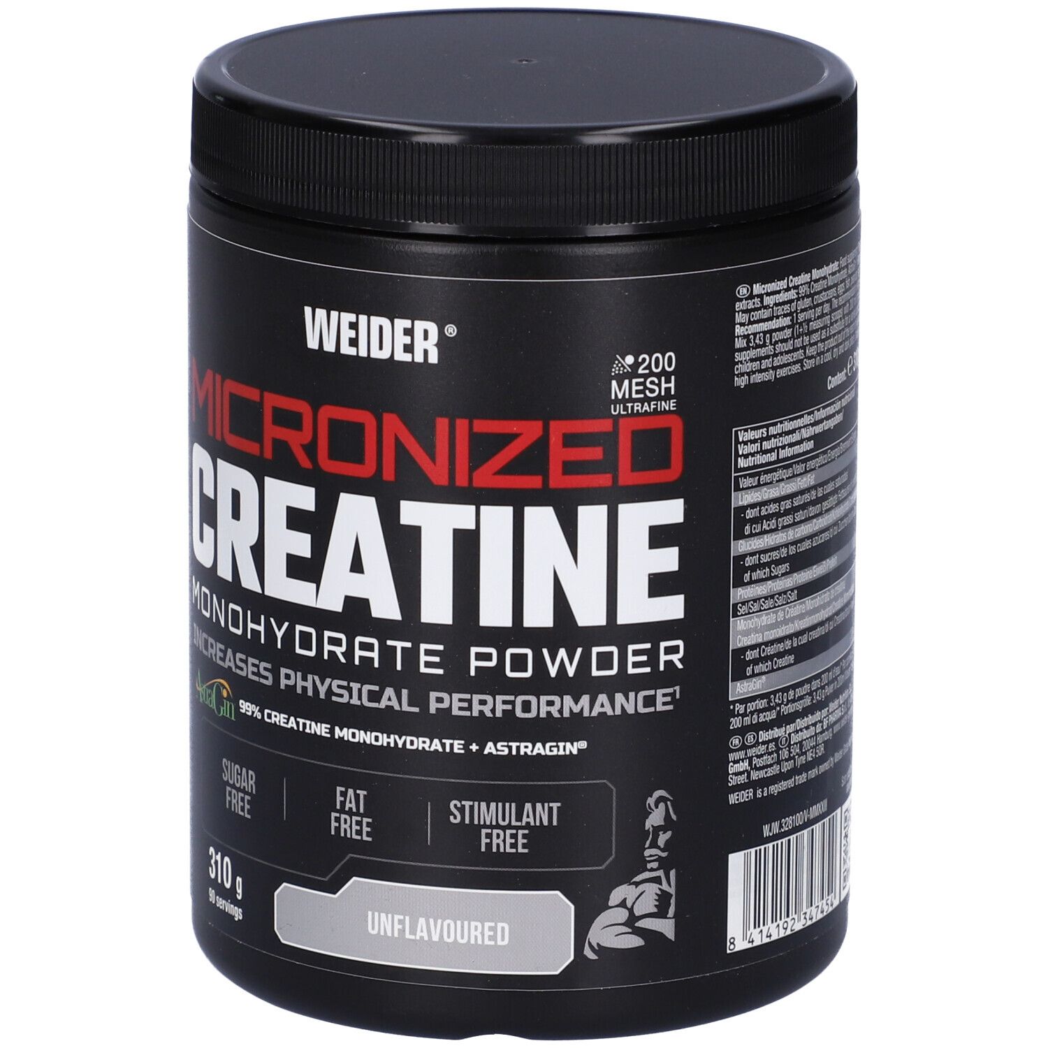 Weider Micronized Creatine Neutra 310 G