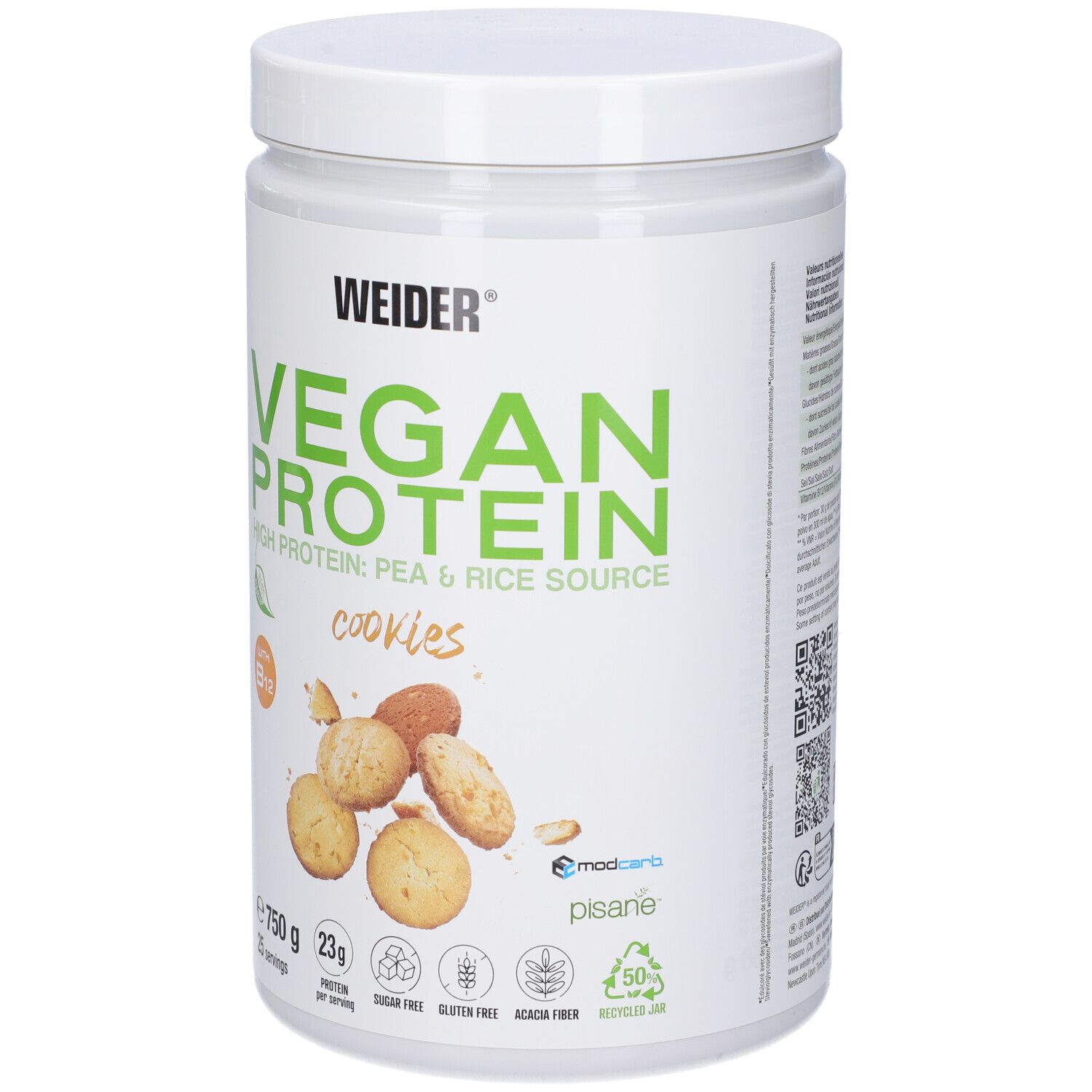 Weider Vegan Protein Cookies 750 G