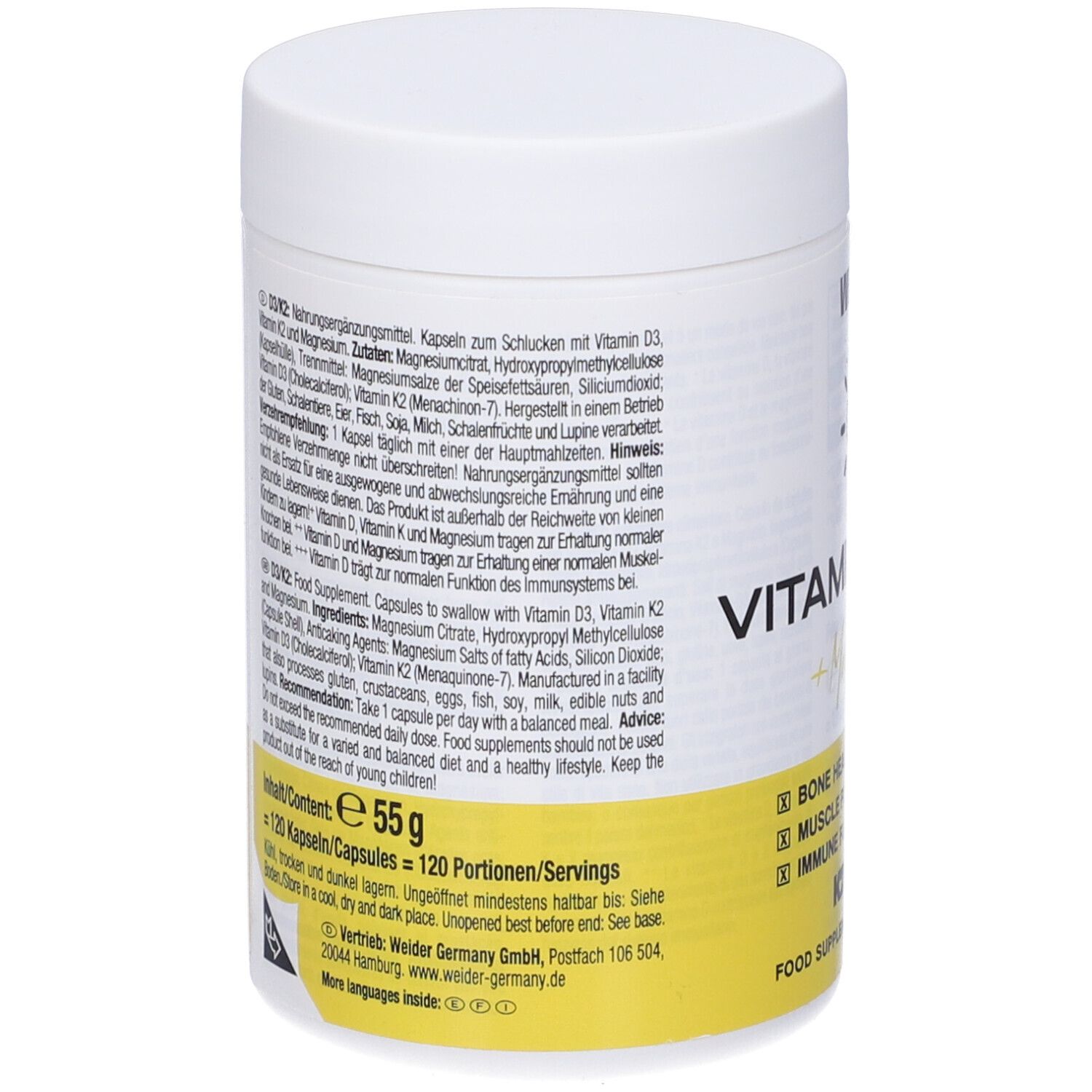 Weider Vitamin D3/k2 + Magnesium