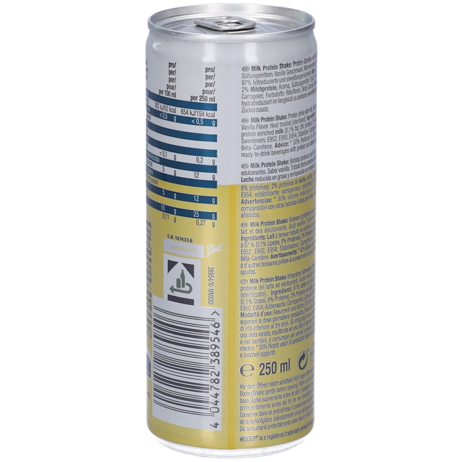 Weider Milk Protein Shake Vaniglia