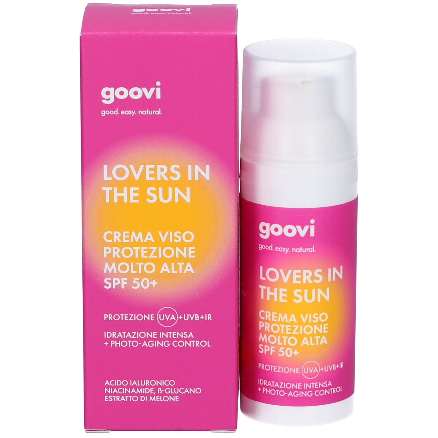 Goovi Lovers In The Sun Crema Solare Viso Protezione Molto Alta SPF50+