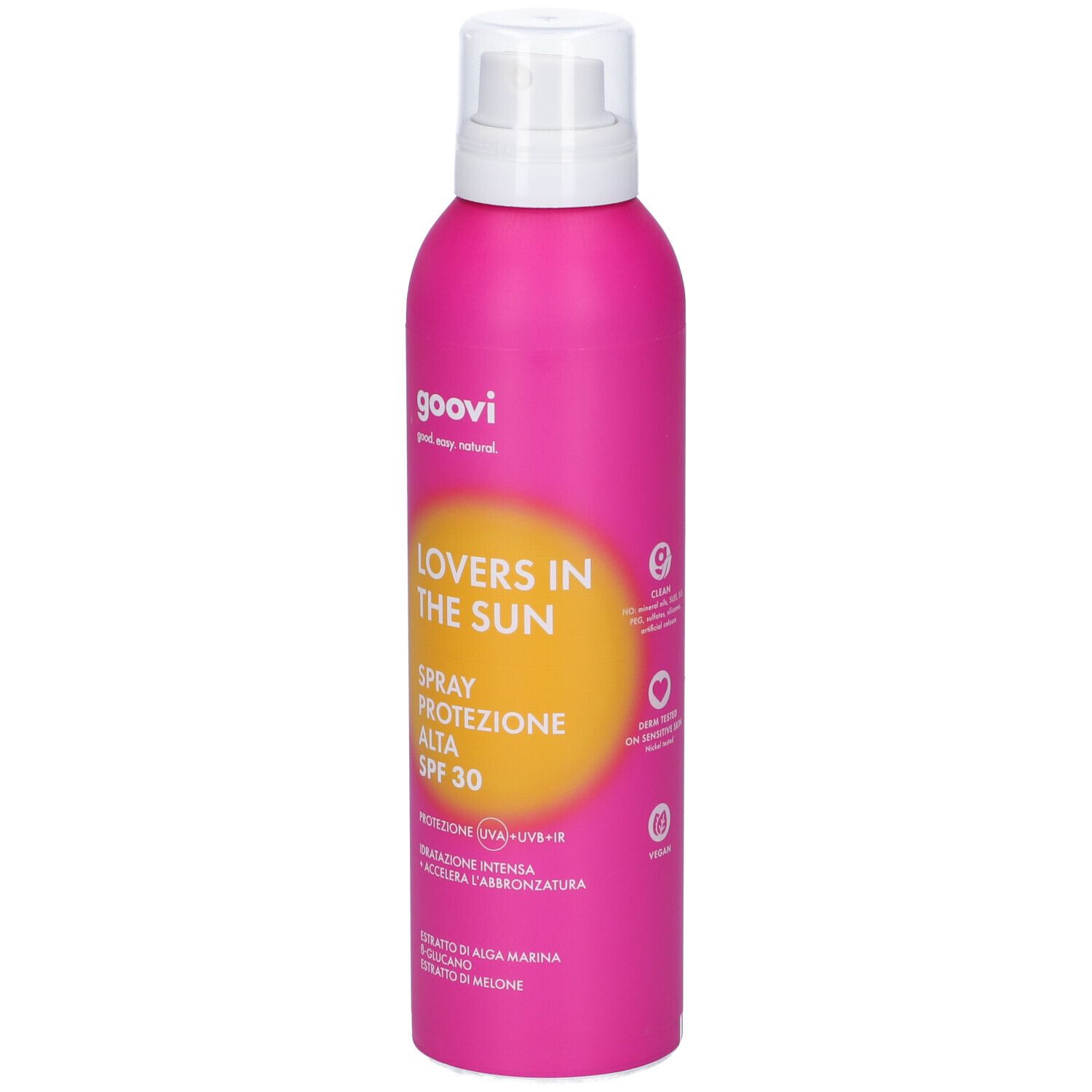Goovi Lovers In The Sun Spray Solare Corpo Protezione Alta SPF30 - risparmia il 15% con il codice: goovi15