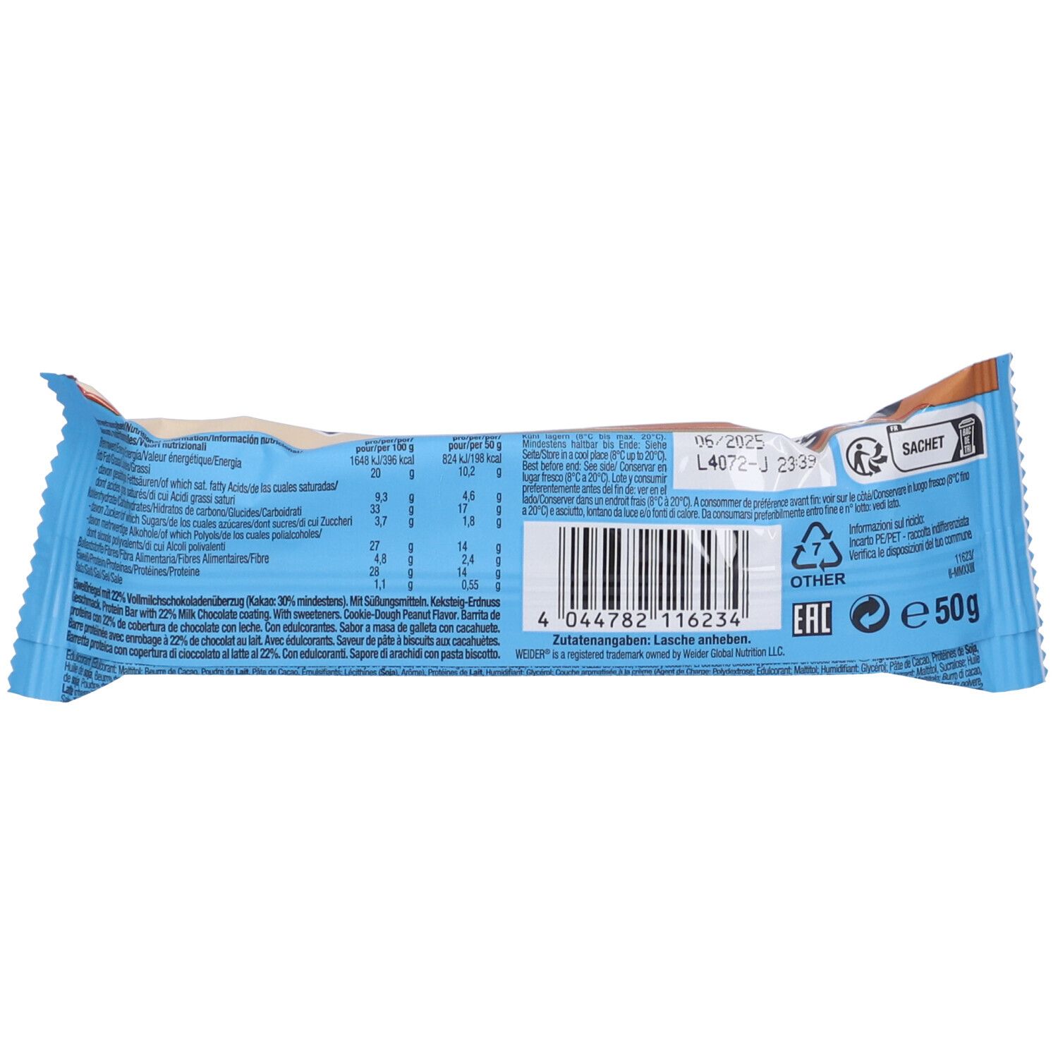 Weider Joe'S Soft Bar Cookie 50 G