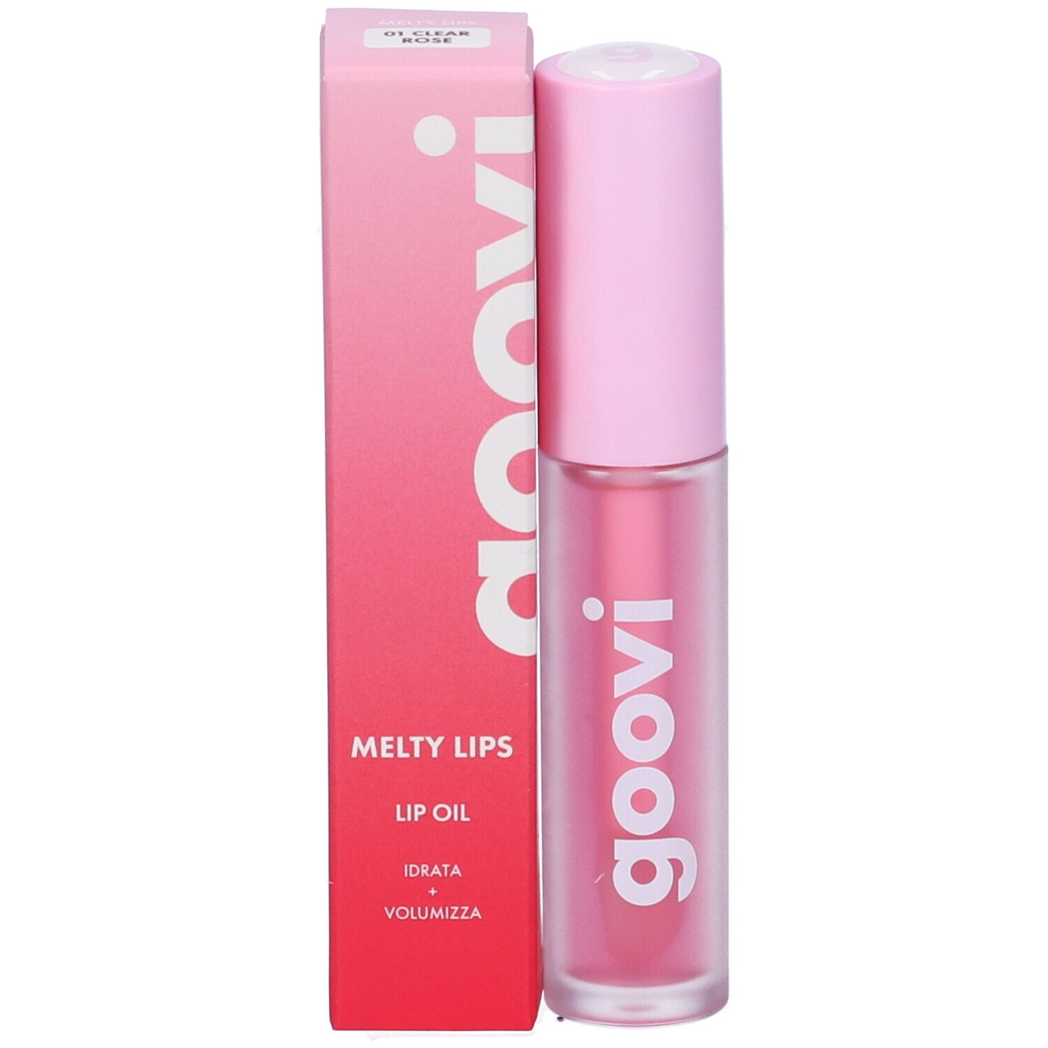Goovi Melty Lips Olio Labbra Tonalità 01 Clear Rose