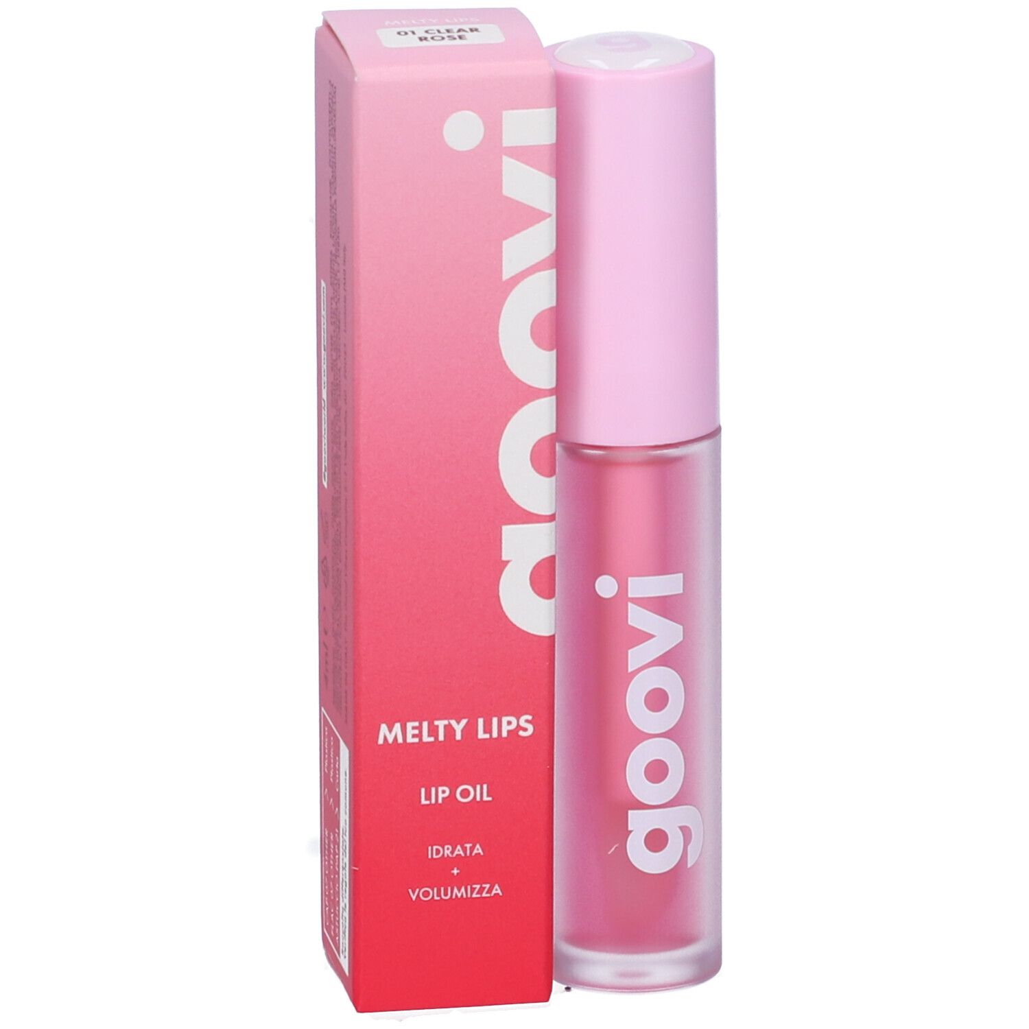 Goovi Melty Lips Olio Labbra Tonalità 01 Clear Rose
