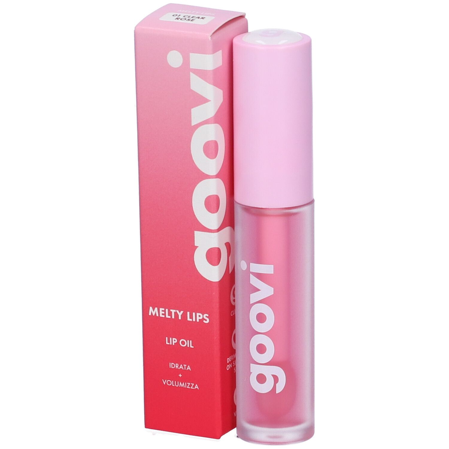 Goovi Melty Lips Olio Labbra Tonalità 01 Clear Rose