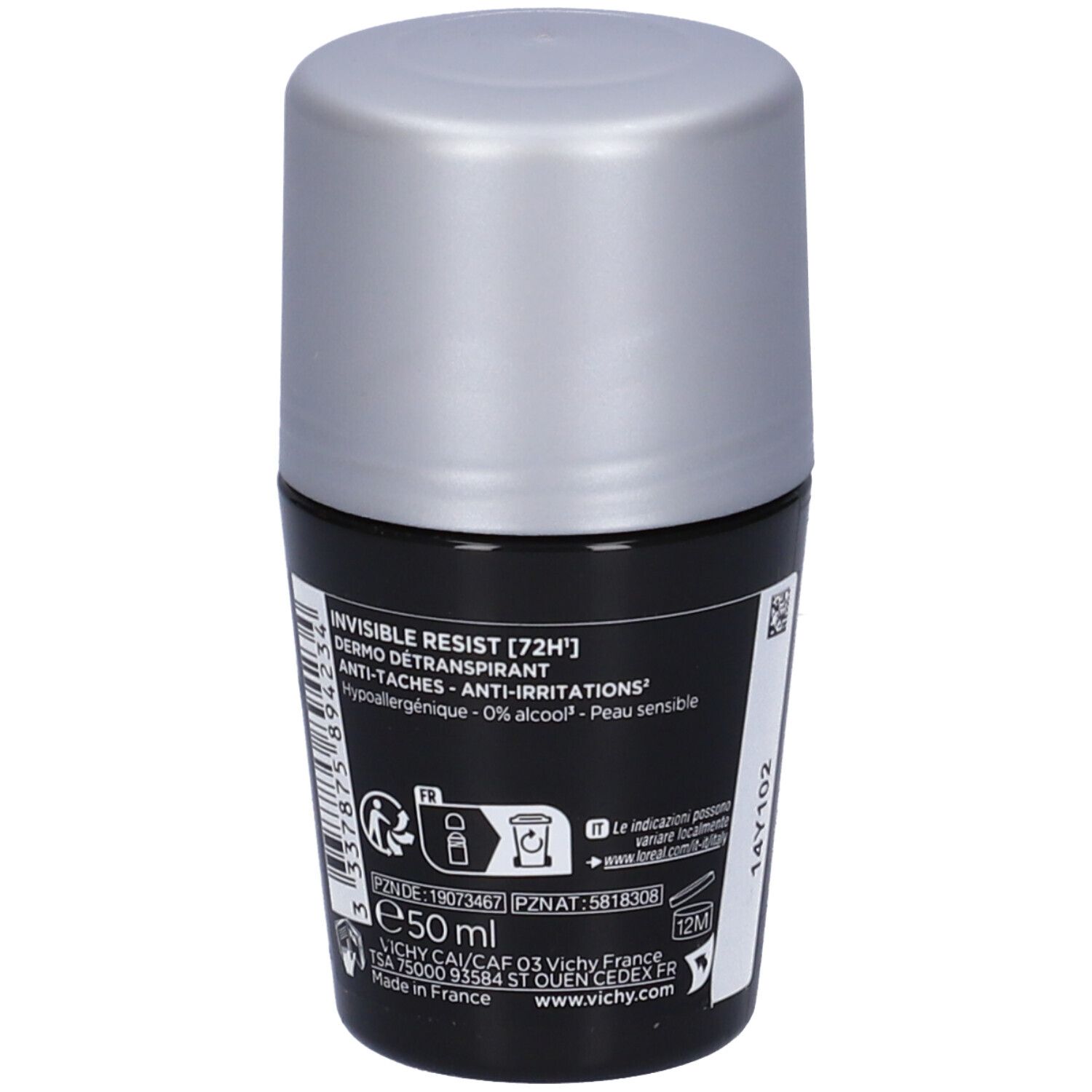 Vichy Homme Deodorante Antitraspirante 72h