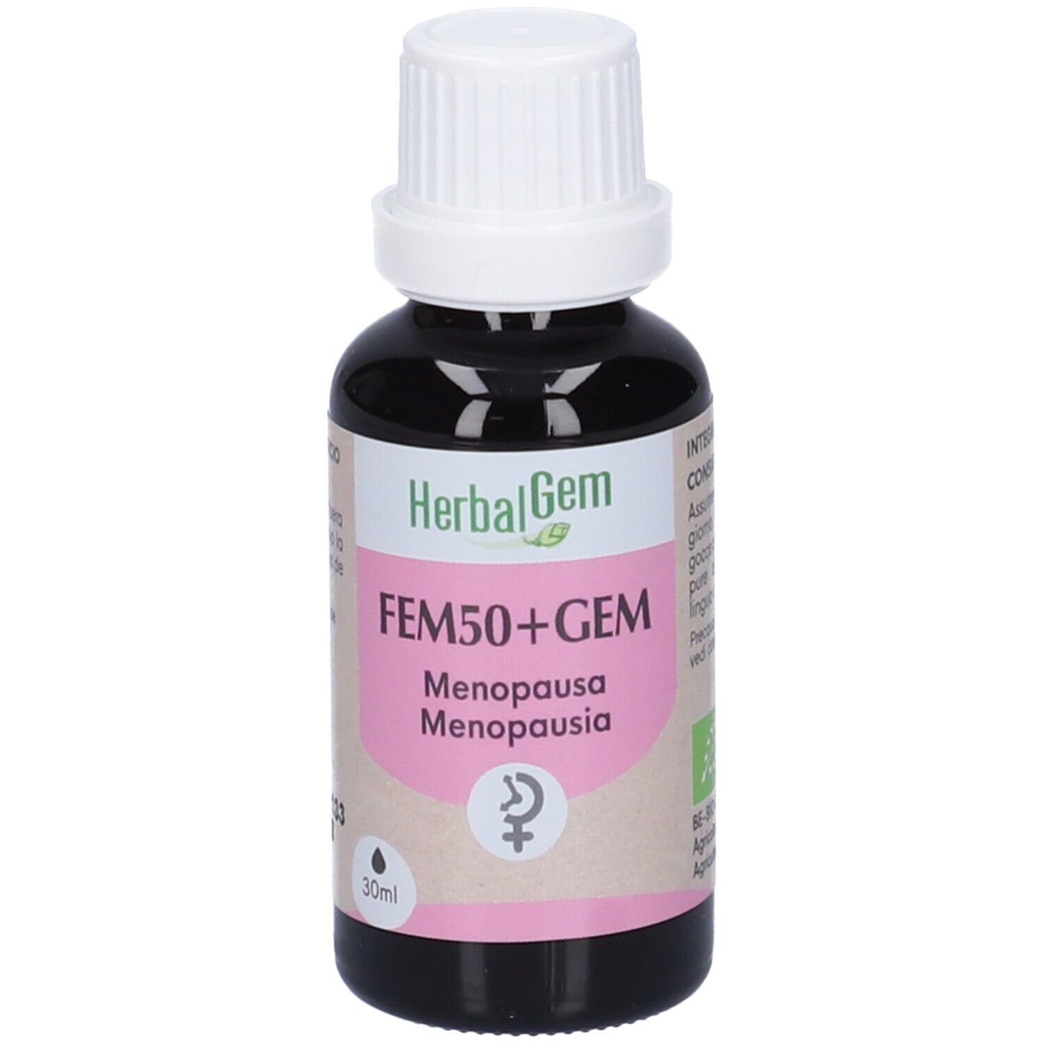 Herbalgem Fem50+Gem Menopausa Concentrato di Gemme Fresche Gocce