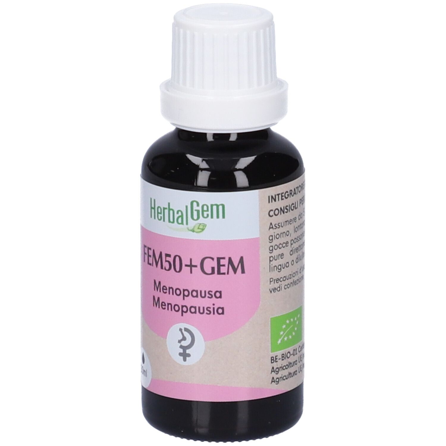 Herbalgem Fem50+Gem Menopausa Concentrato di Gemme Fresche Gocce