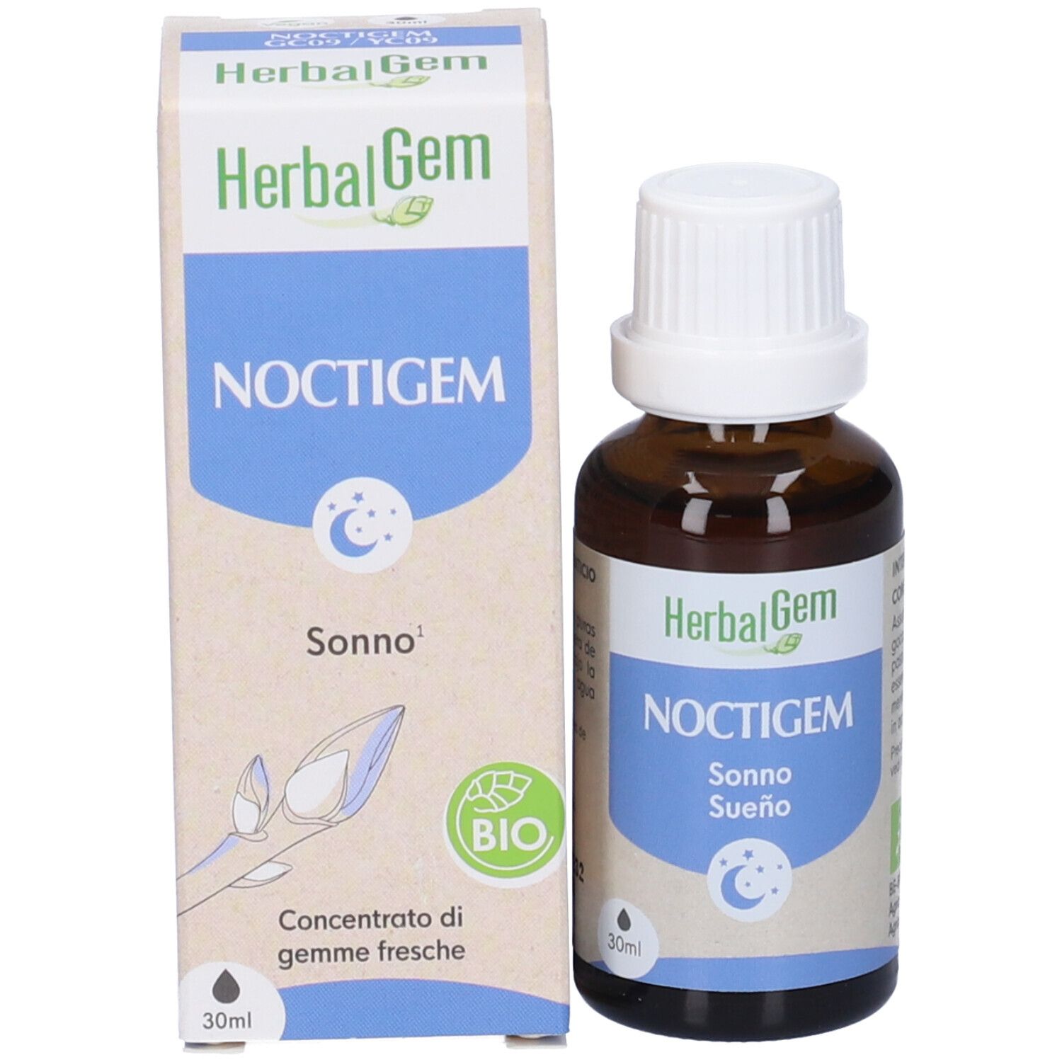 Herbalgem Noctigem Sonno Concentrato di Gemme Fresche Gocce