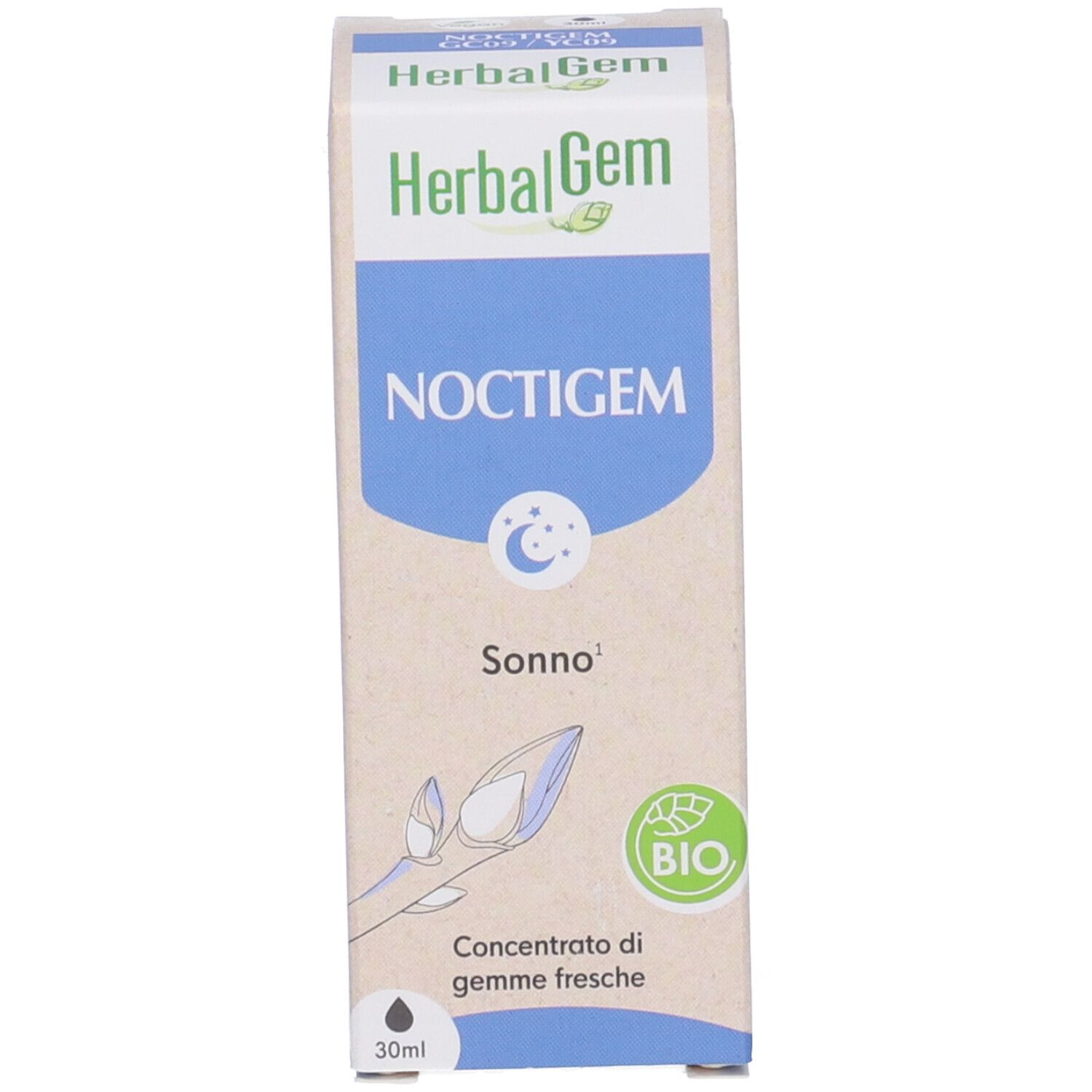 Herbalgem Noctigem Sonno Concentrato di Gemme Fresche Gocce