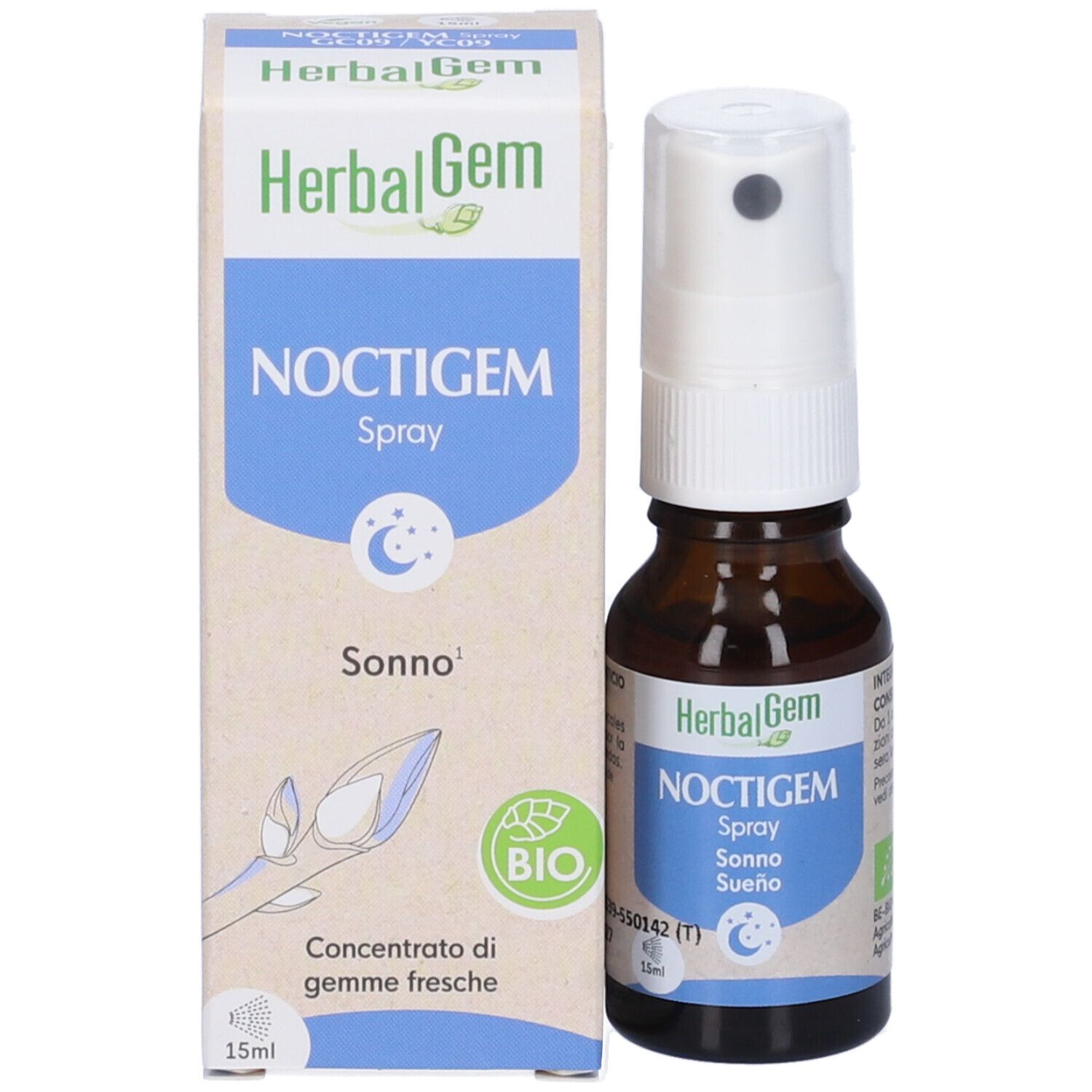 Herbalgem Noctigem Sonno Concentrato di Gemme Fresche Gocce