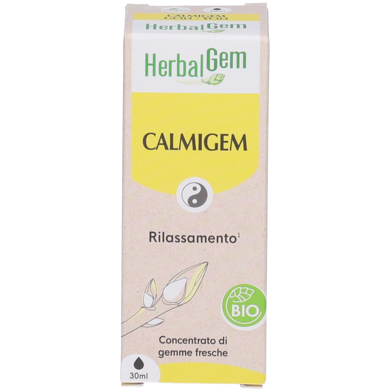 Herbalgem Calmigem Rilassamento Concentrato di Gemme Fresche Gocce