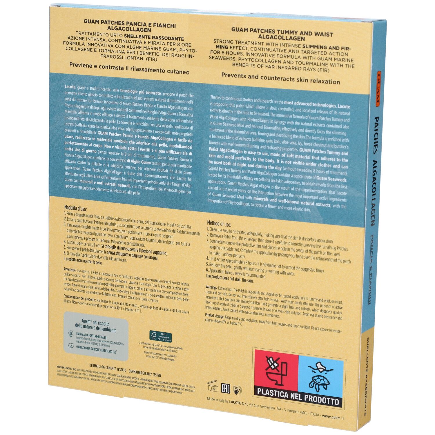 Guam Algacollagen Patches Pancia E Fianchi Snellente Rassodante Fir - risparmia il 10% con il codice: Guam10