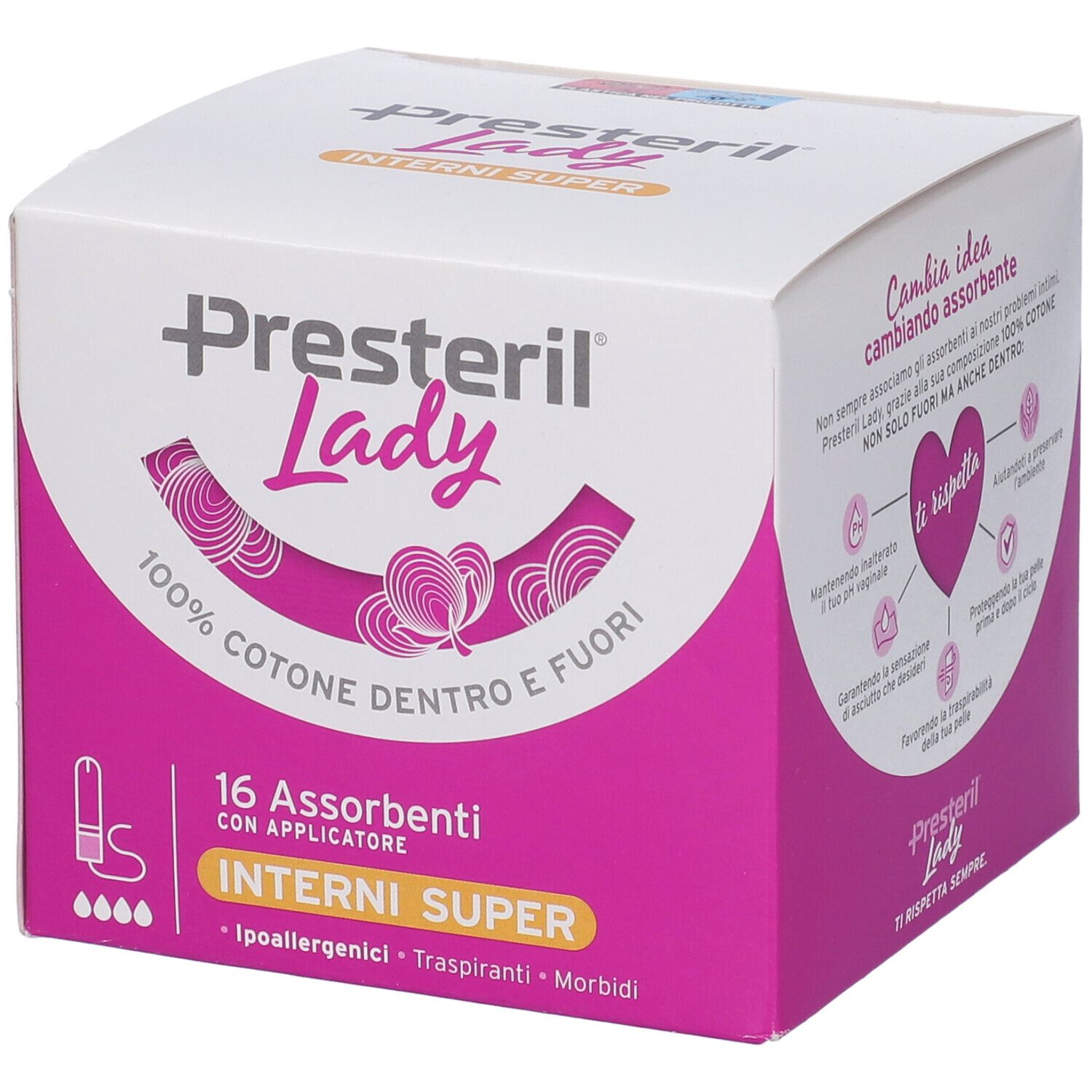 Lady Presteril  Assorbente Interno Compact Super Plus 16 Pezzi