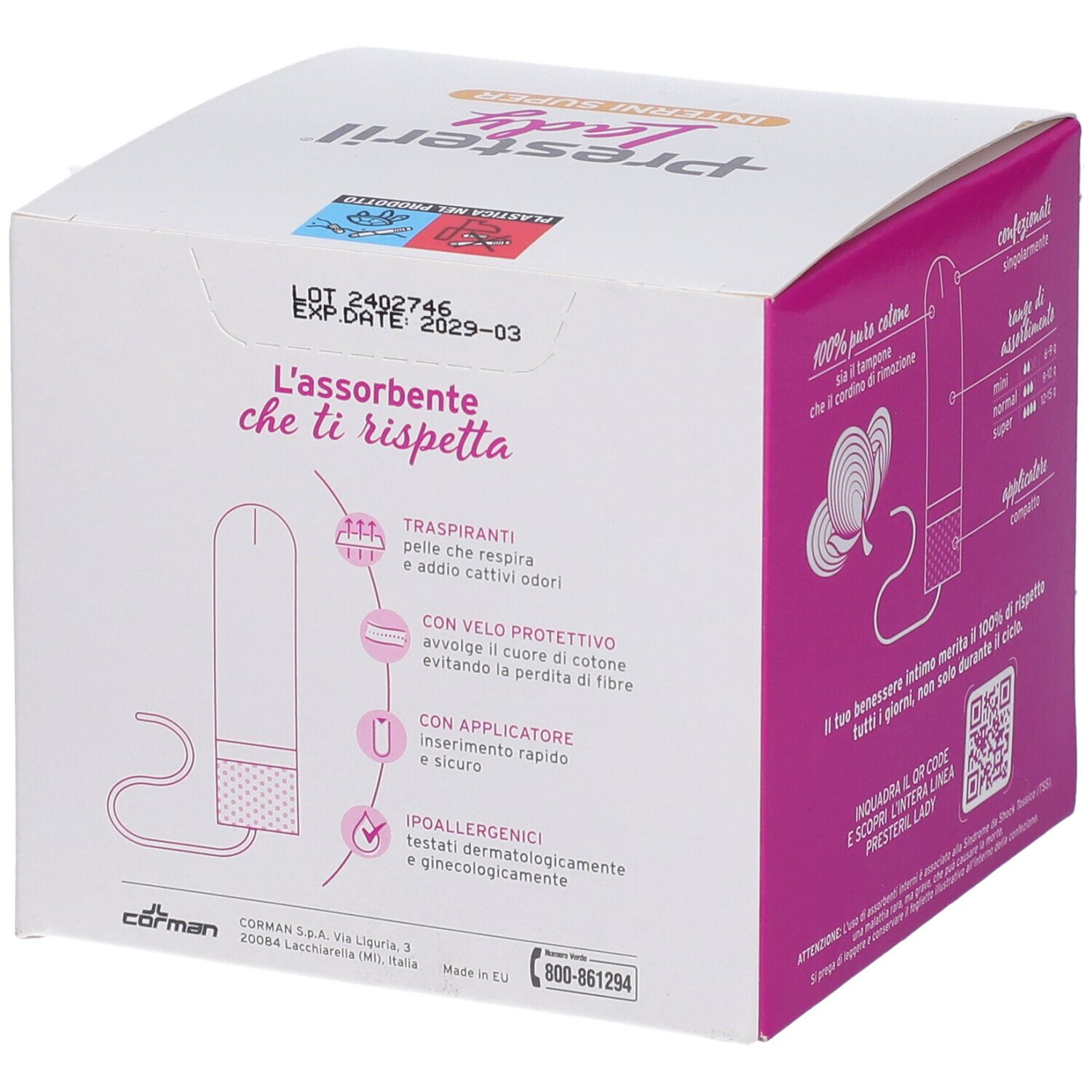 Lady Presteril  Assorbente Interno Compact Super Plus 16 Pezzi