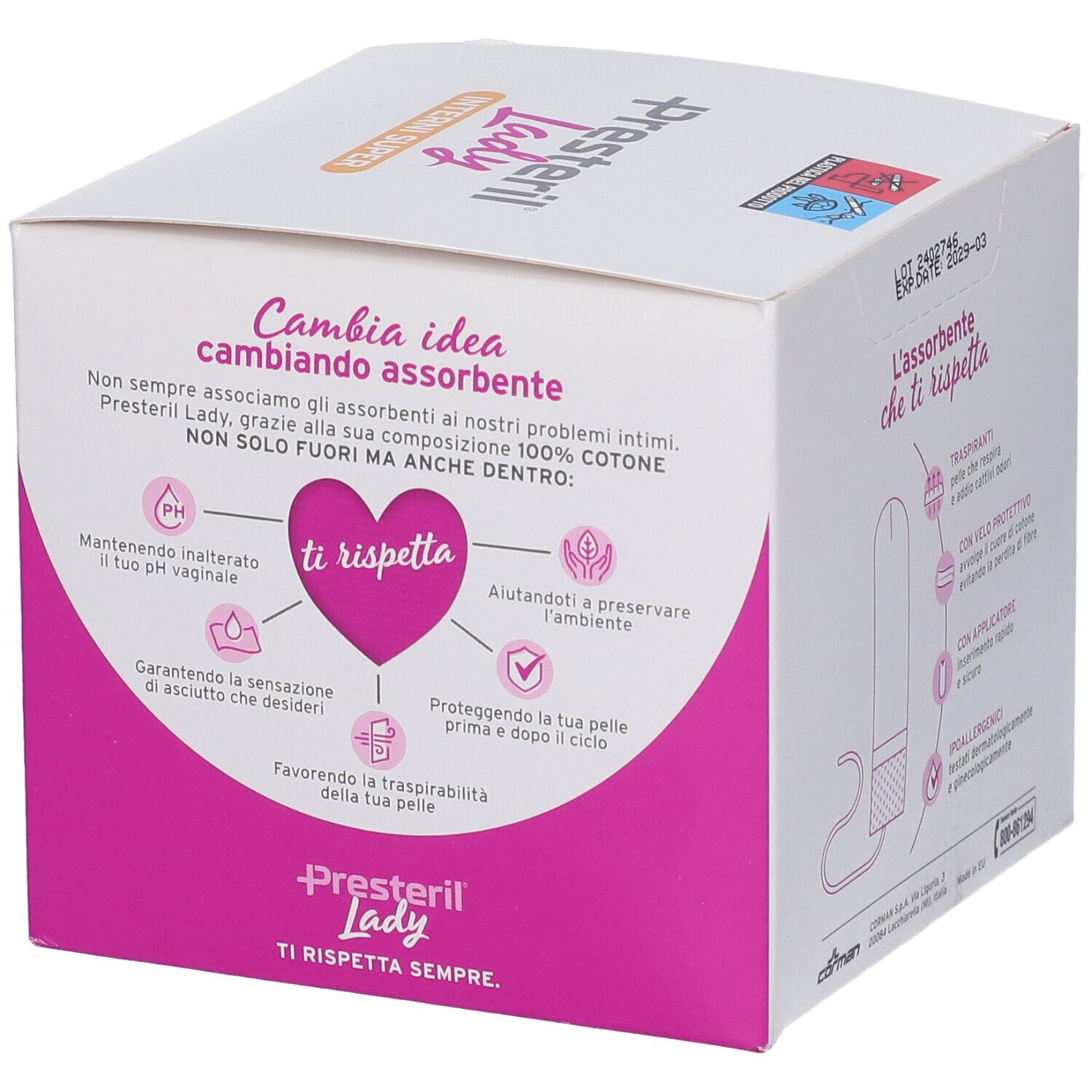 Lady Presteril  Assorbente Interno Compact Super Plus 16 Pezzi