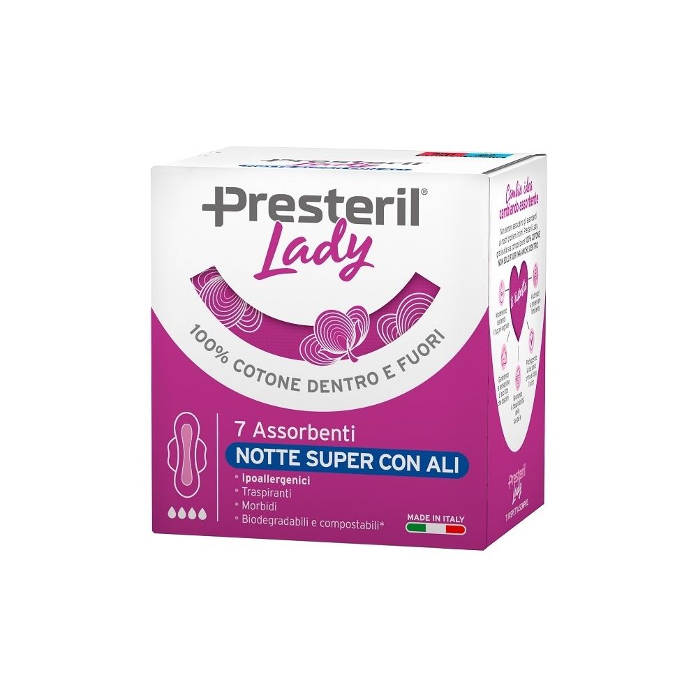 Lady Presteril Assorbenti Notte Super Ali 7 Pezzi