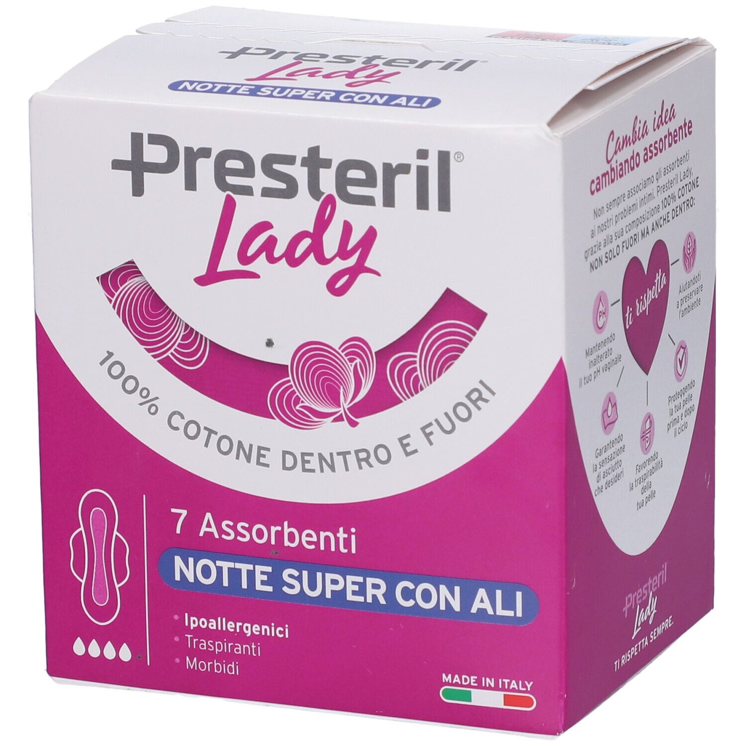 Lady Presteril Assorbenti Notte Super Ali 7 Pezzi