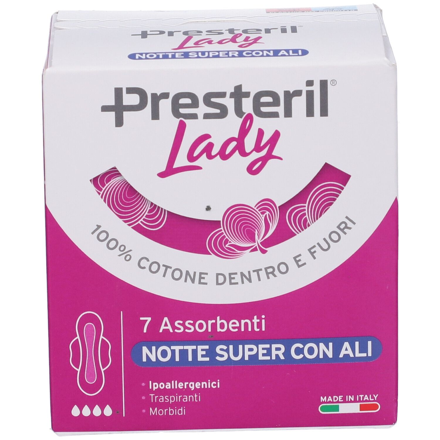Lady Presteril Assorbenti Notte Super Ali 7 Pezzi