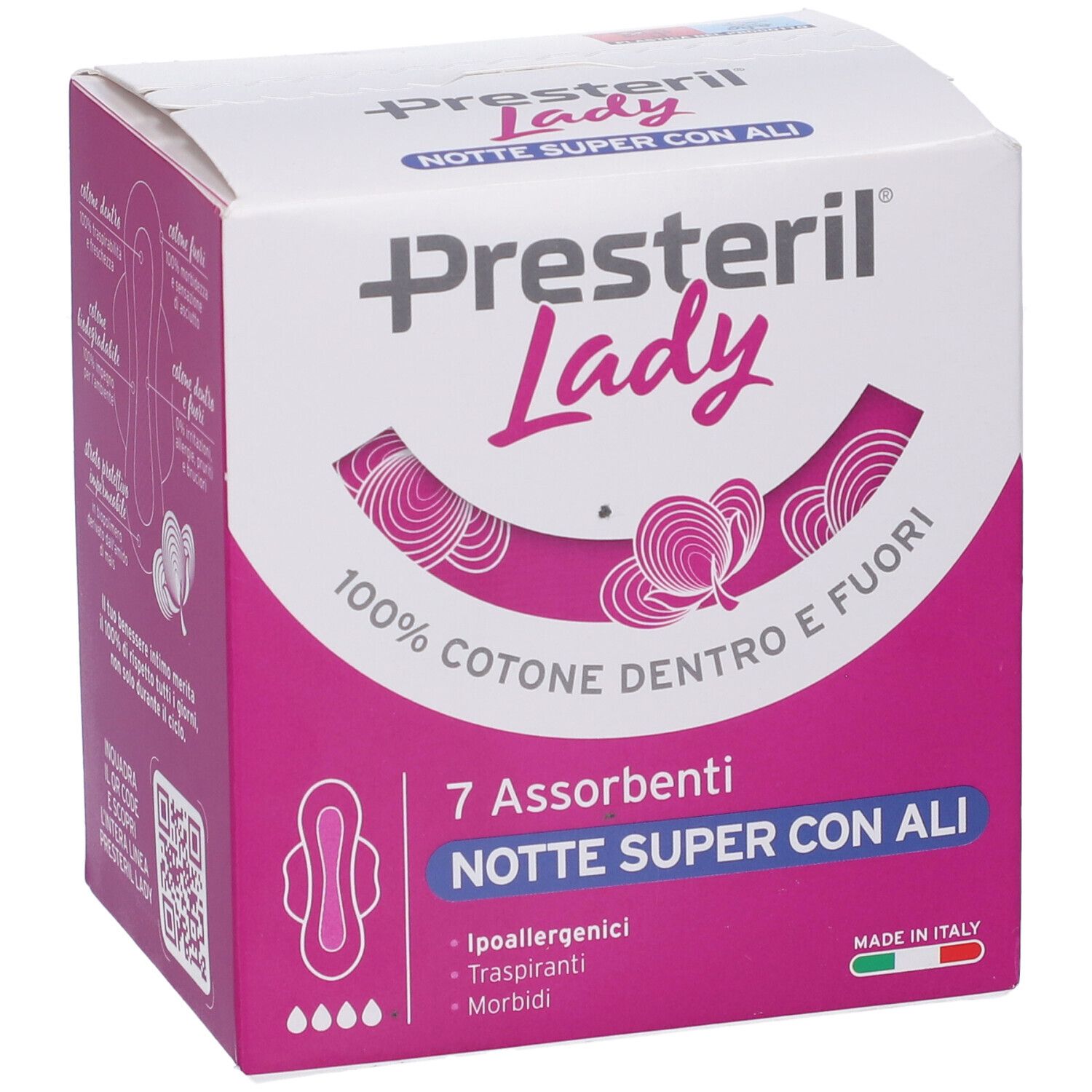 Lady Presteril Assorbenti Notte Super Ali 7 Pezzi