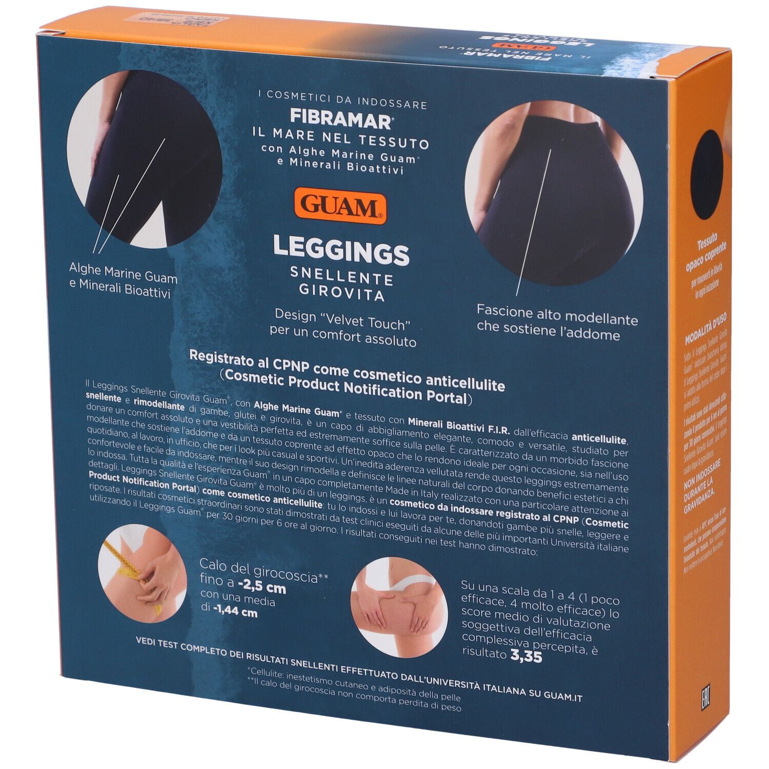 Guam Leggings Classico Fibramar Nero XS/S