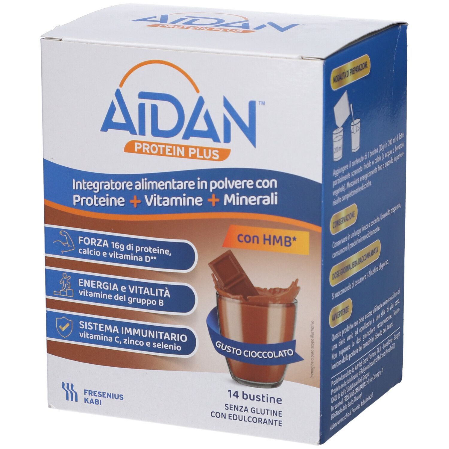 Aidan Protein Plus Cioccolato 14 Bustine