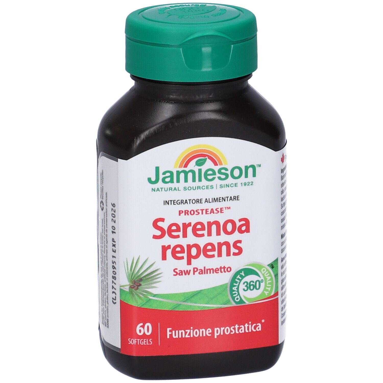 Jamieson Prostease Serenoa Repens Softgels
