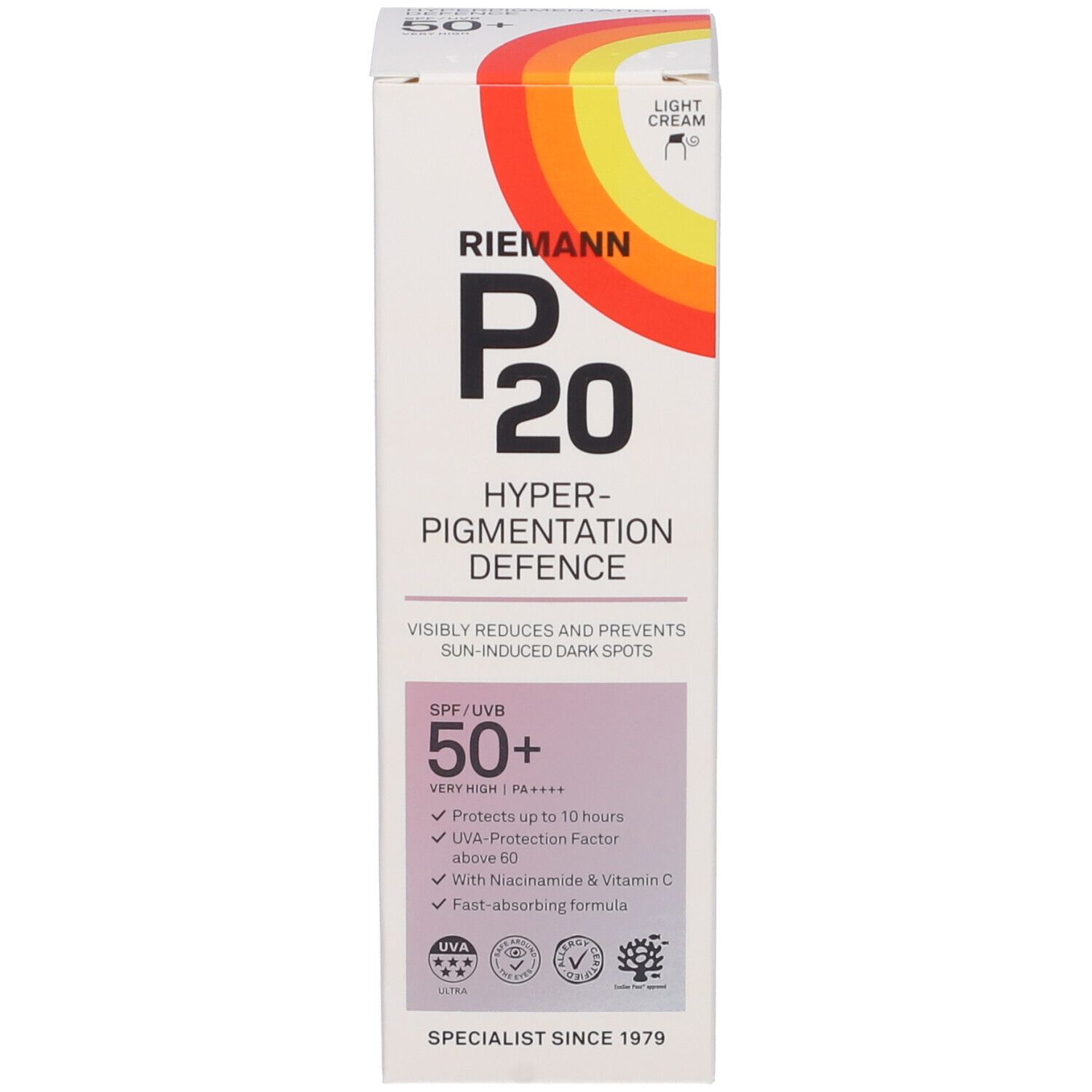 Riemann P20 Hyperpigmentation Defence Crema SPF50+