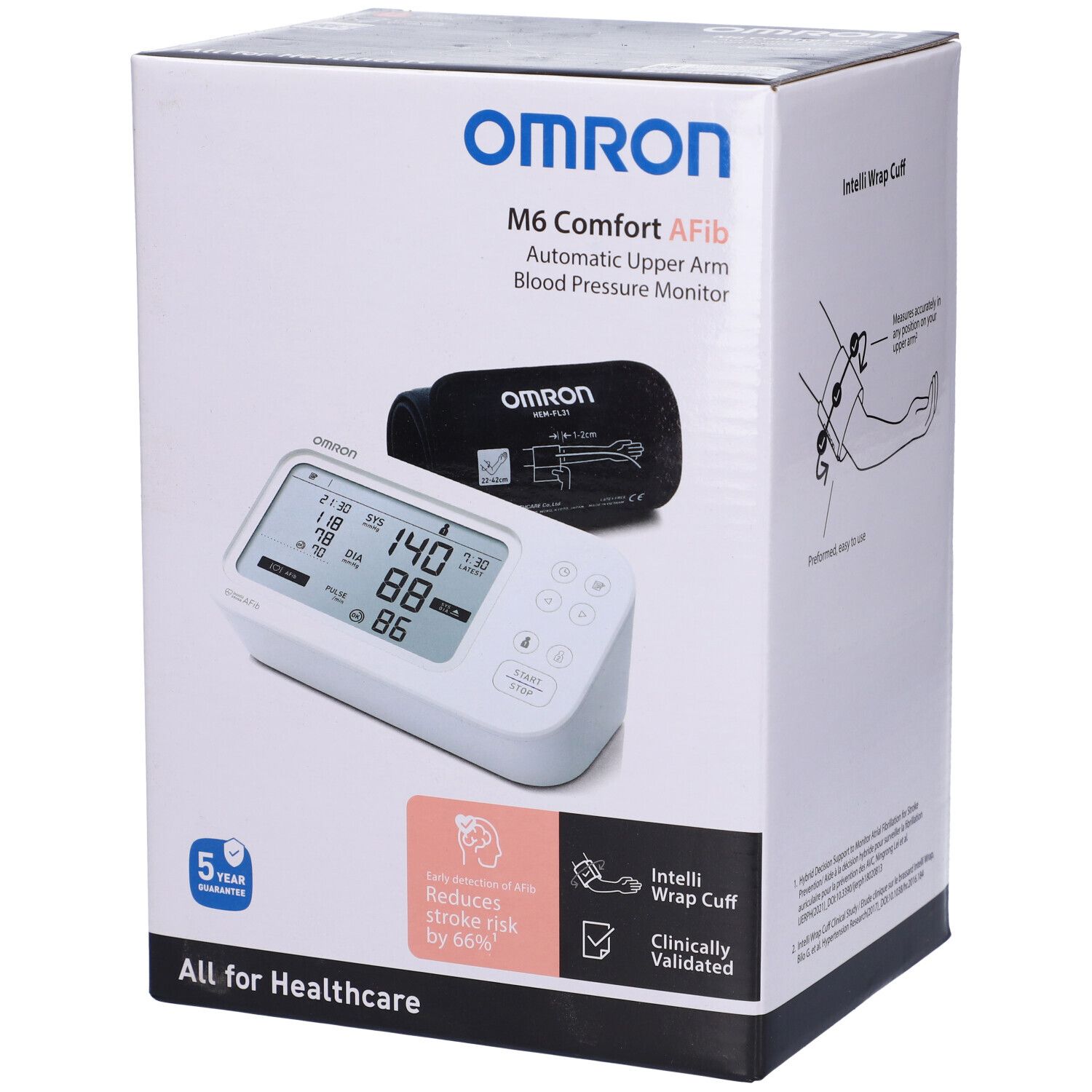 Sfigmomanometro Da Braccio Omron M6 Comfort Afib