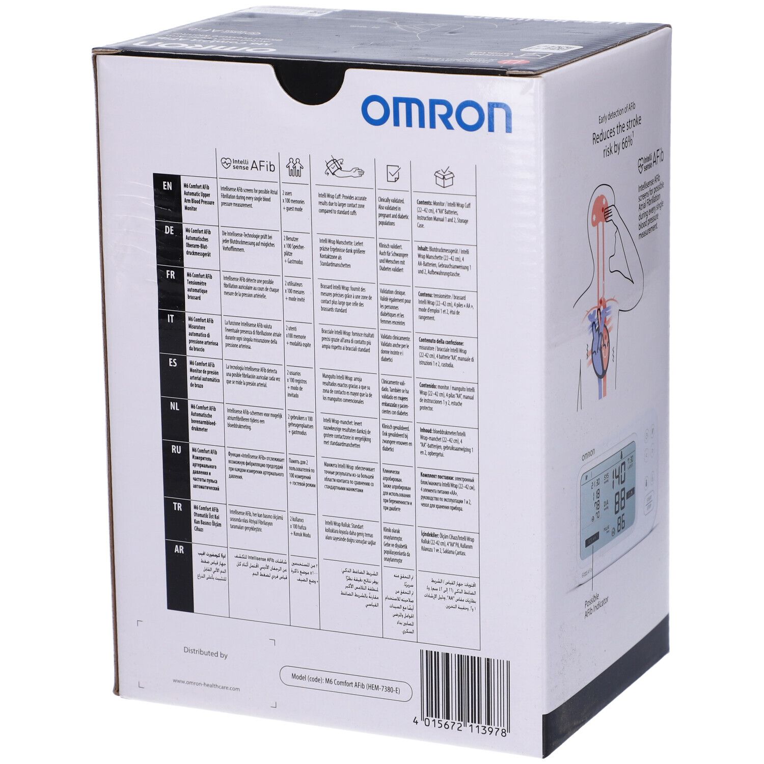 Sfigmomanometro Da Braccio Omron M6 Comfort Afib