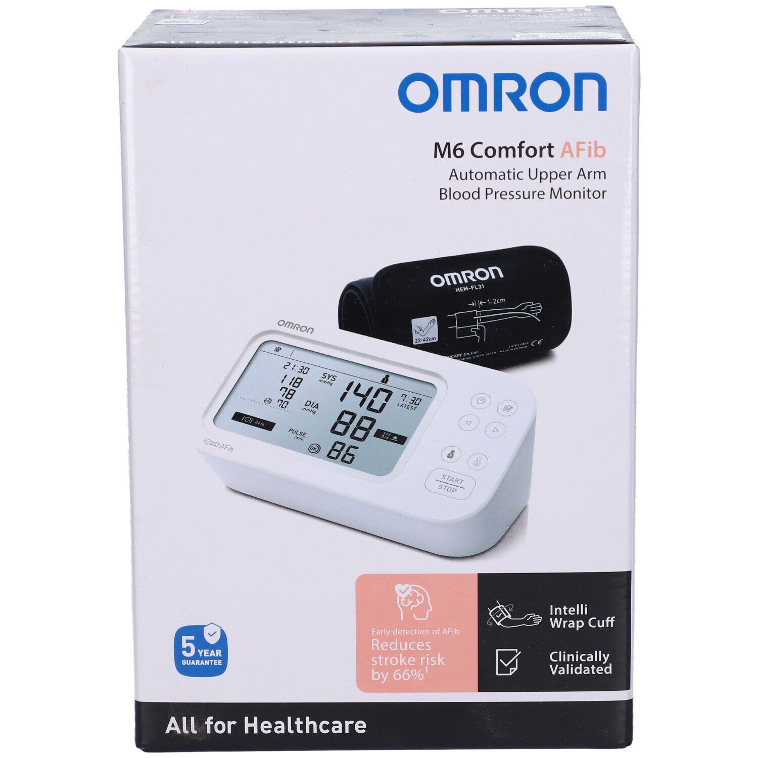 Sfigmomanometro Da Braccio Omron M6 Comfort Afib