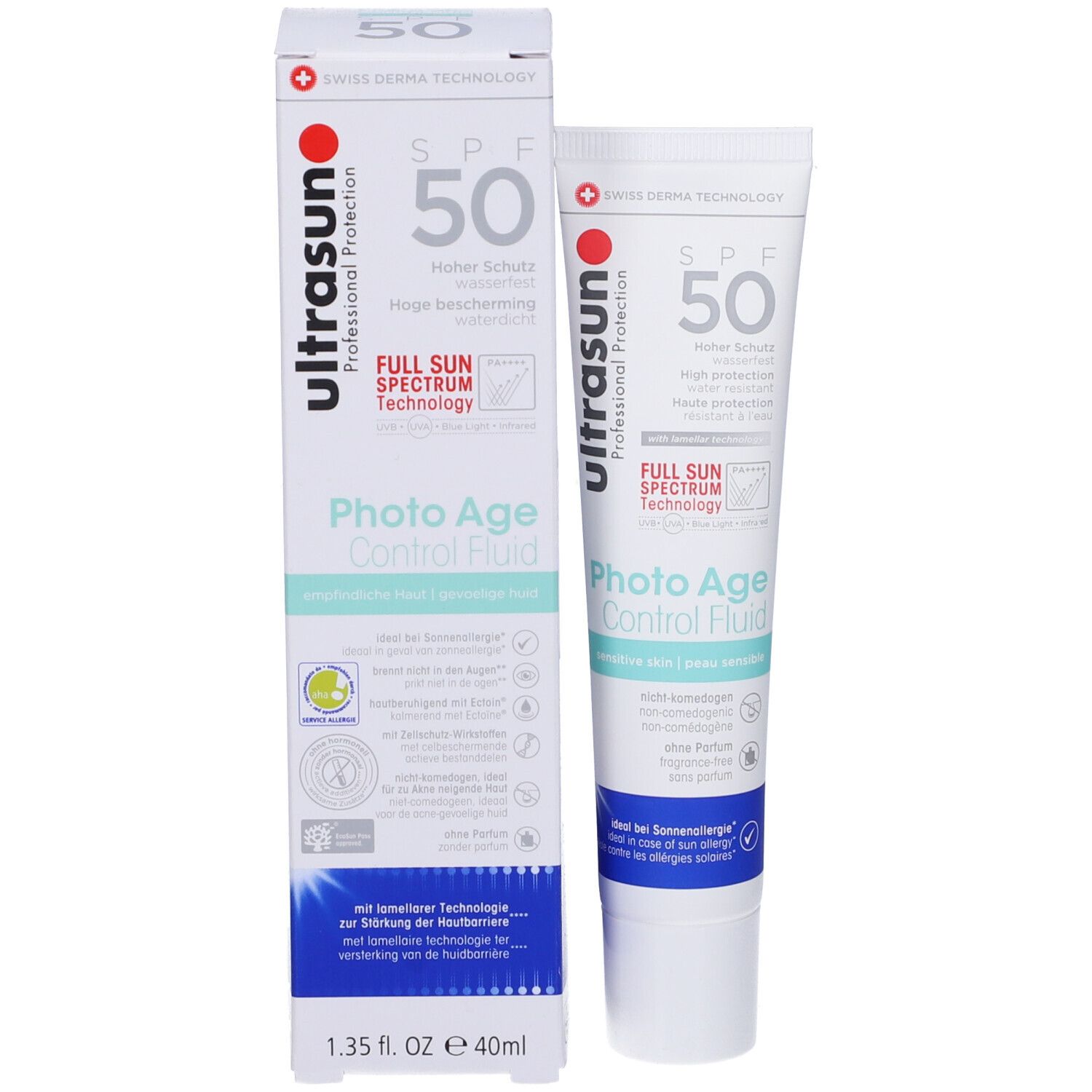 Ultrasun Photo Age Control Fluid Spf 50 Sensitive Skin
