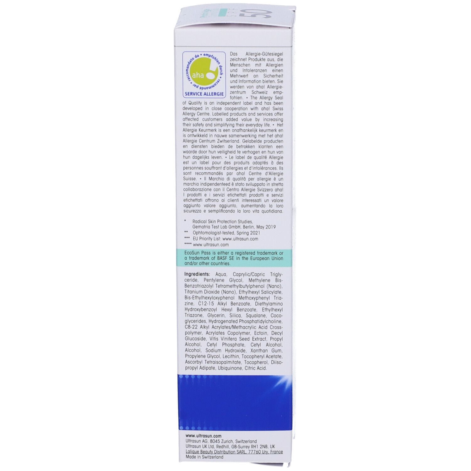 Ultrasun Photo Age Control Fluid Spf 50 Sensitive Skin