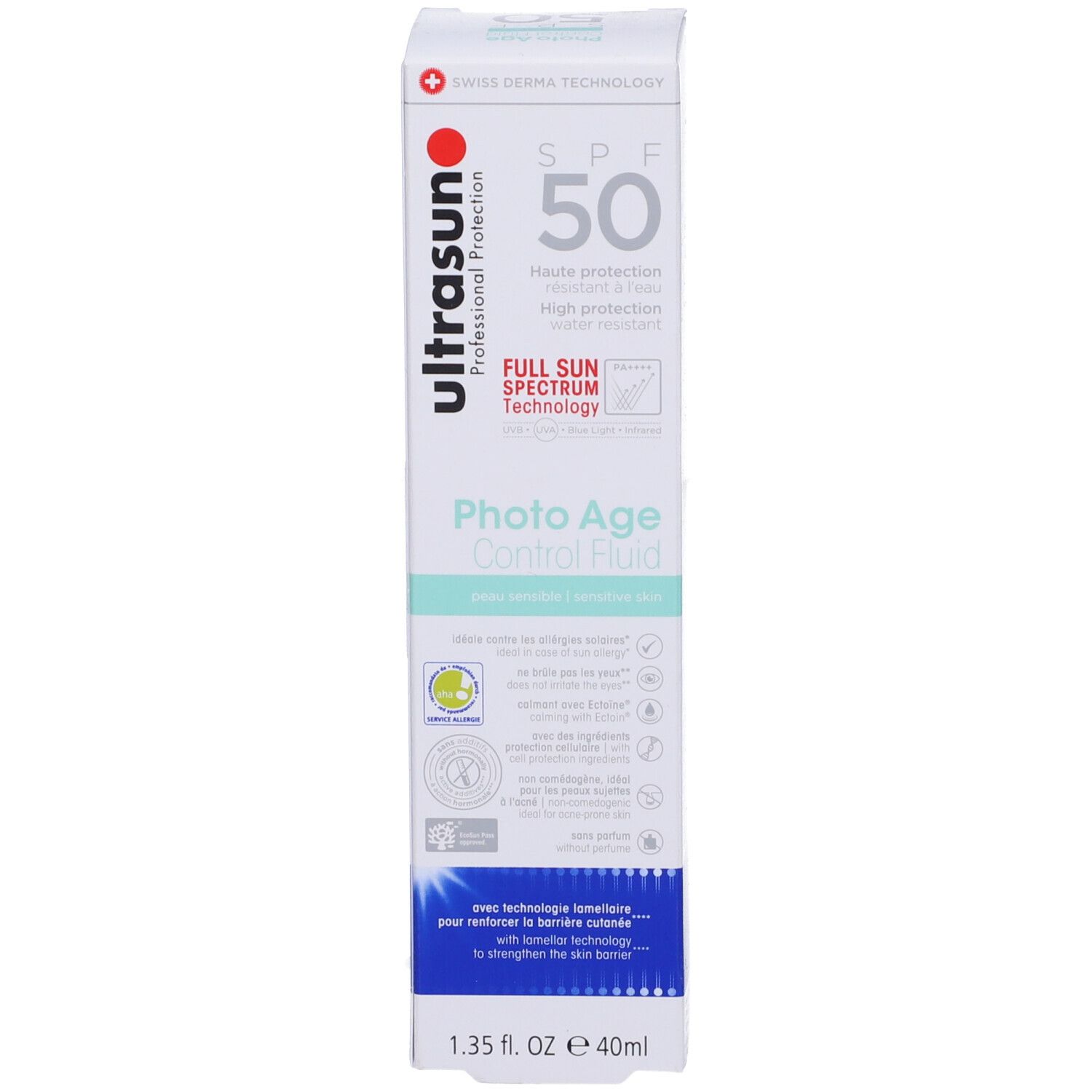 Ultrasun Photo Age Control Fluid Spf 50 Sensitive Skin