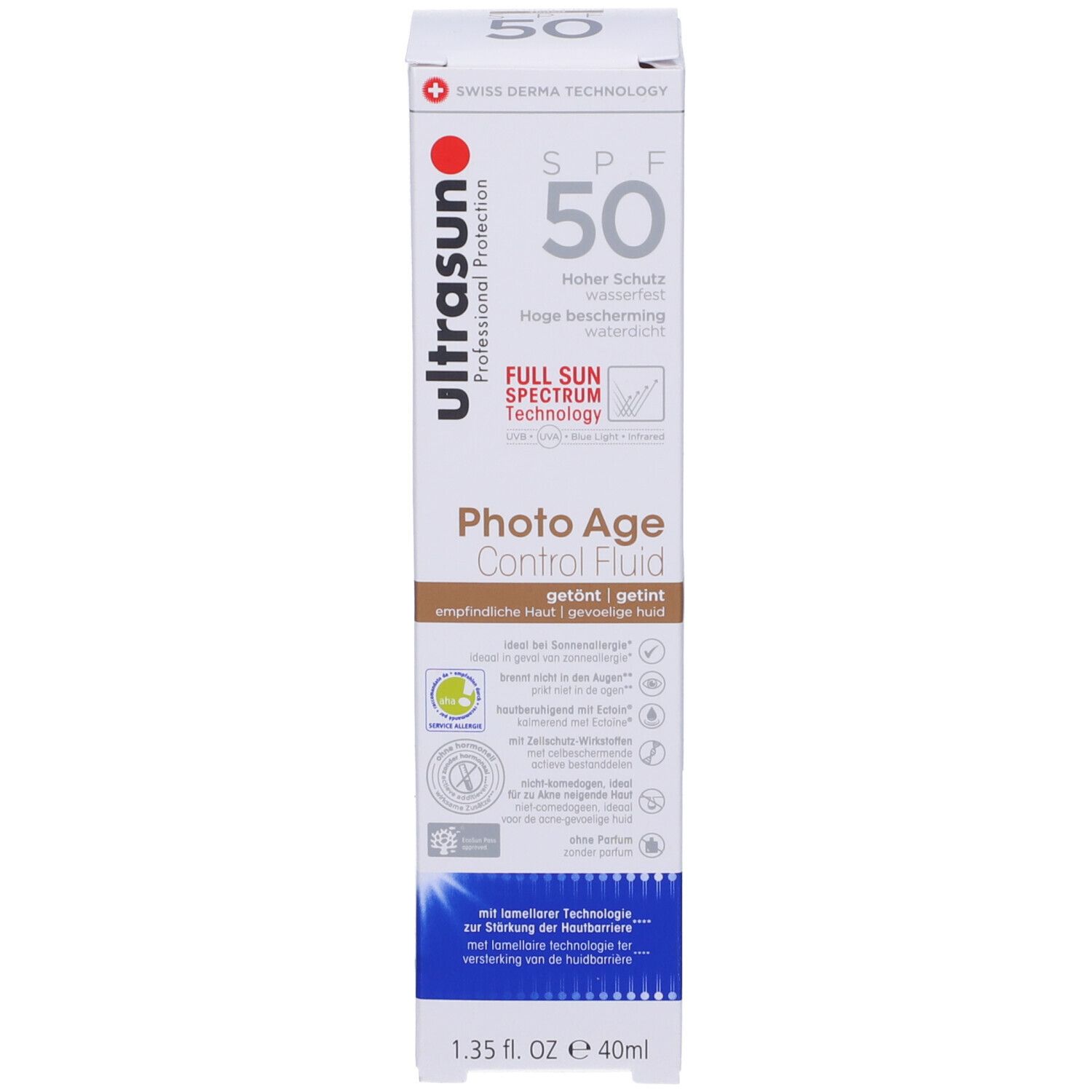 Ultrasun Photo Age Control Fluid Spf 50 Tinted