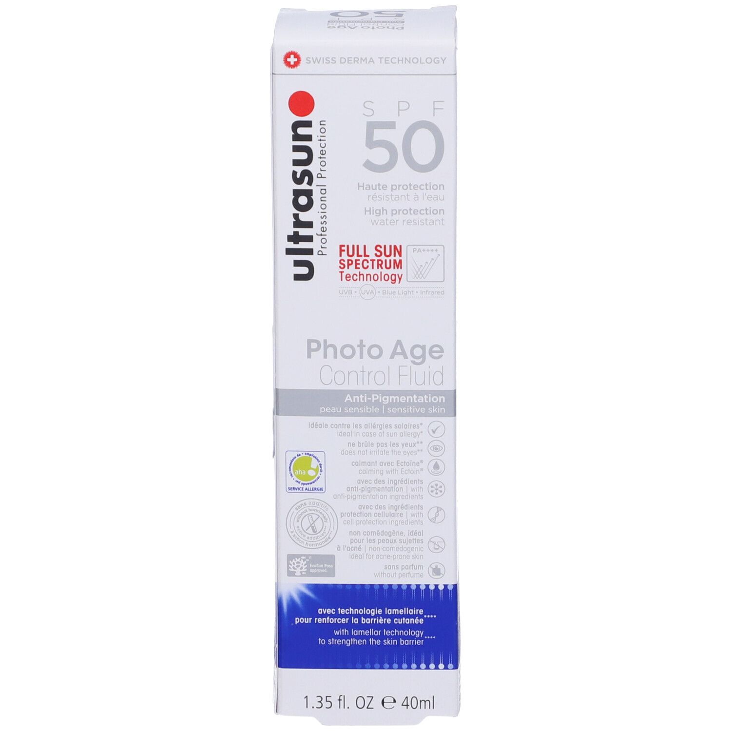 Ultrasun Photo Age Control Fluid Spf 50 Anti-pigmentation