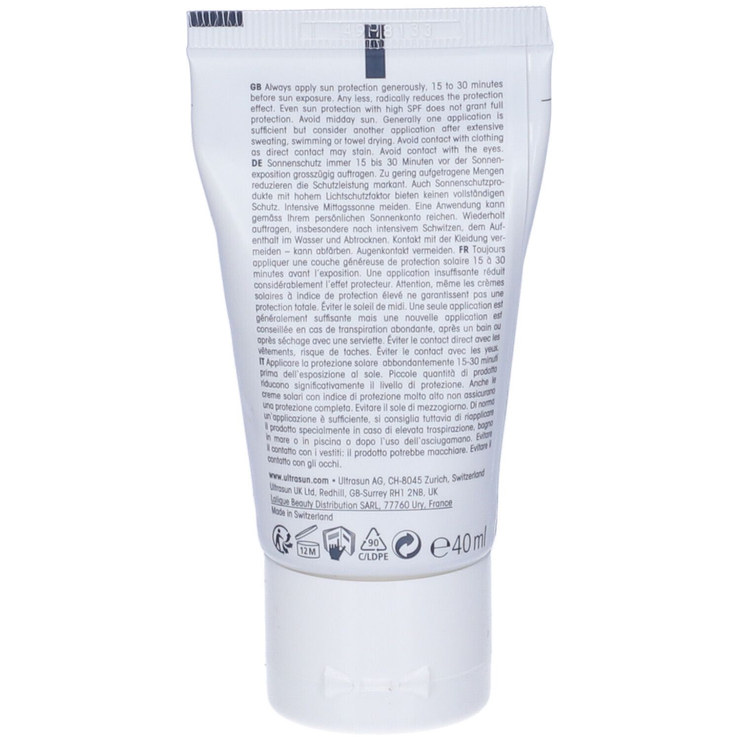 Ultrasun Mineral Face Protezione Solare Minerale per il Viso SPF 50