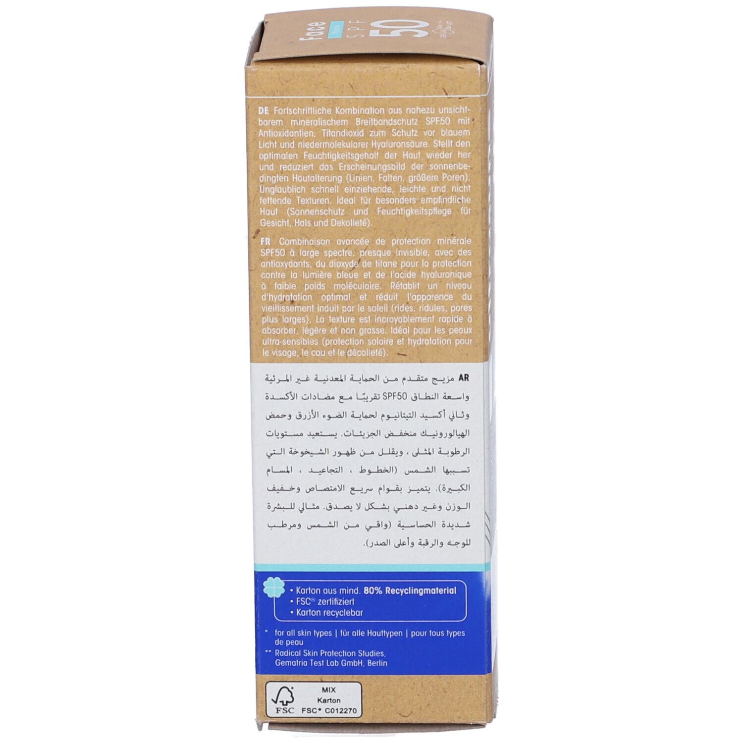 Ultrasun Mineral Face Protezione Solare Minerale per il Viso SPF 50