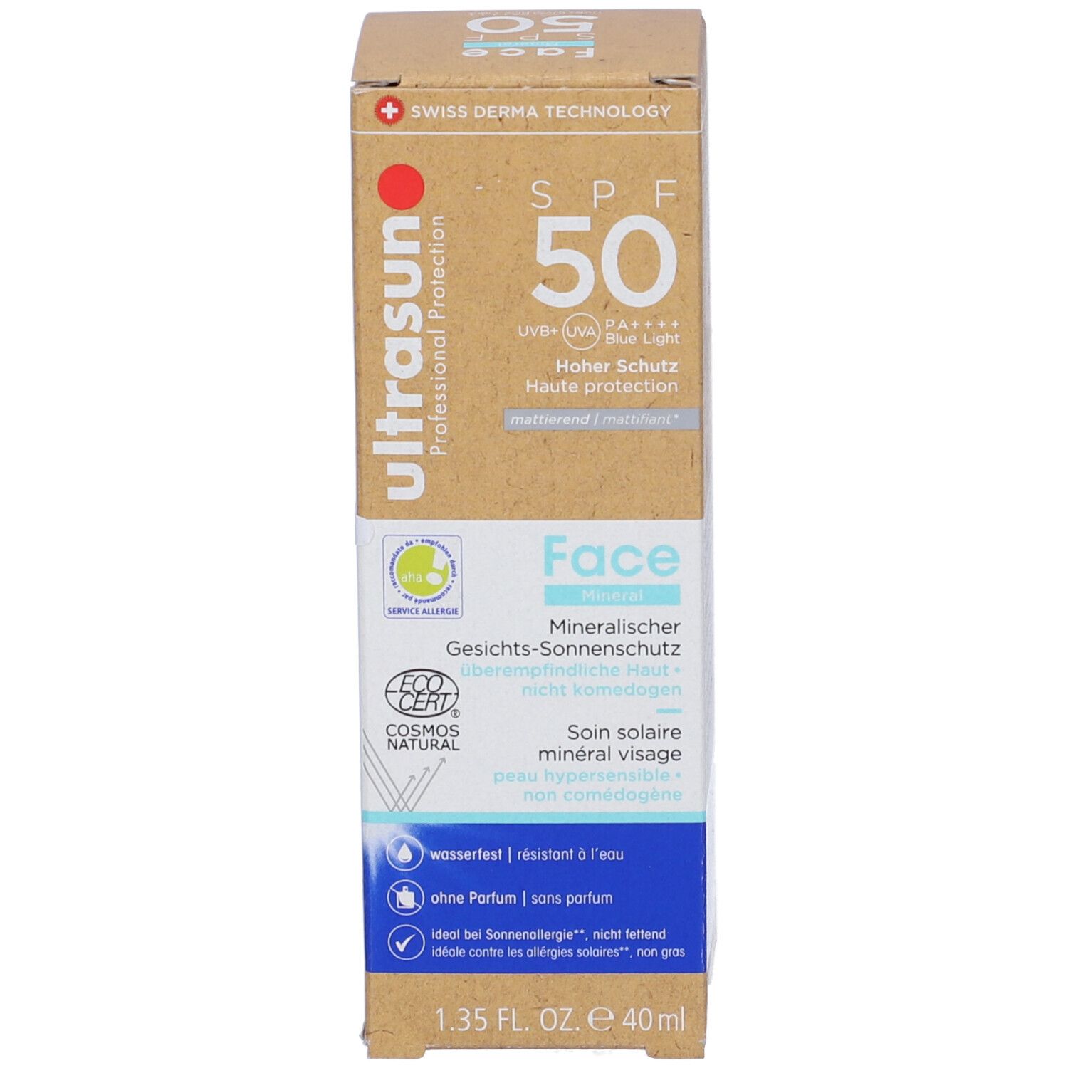 Ultrasun Mineral Face Protezione Solare Minerale per il Viso SPF 50