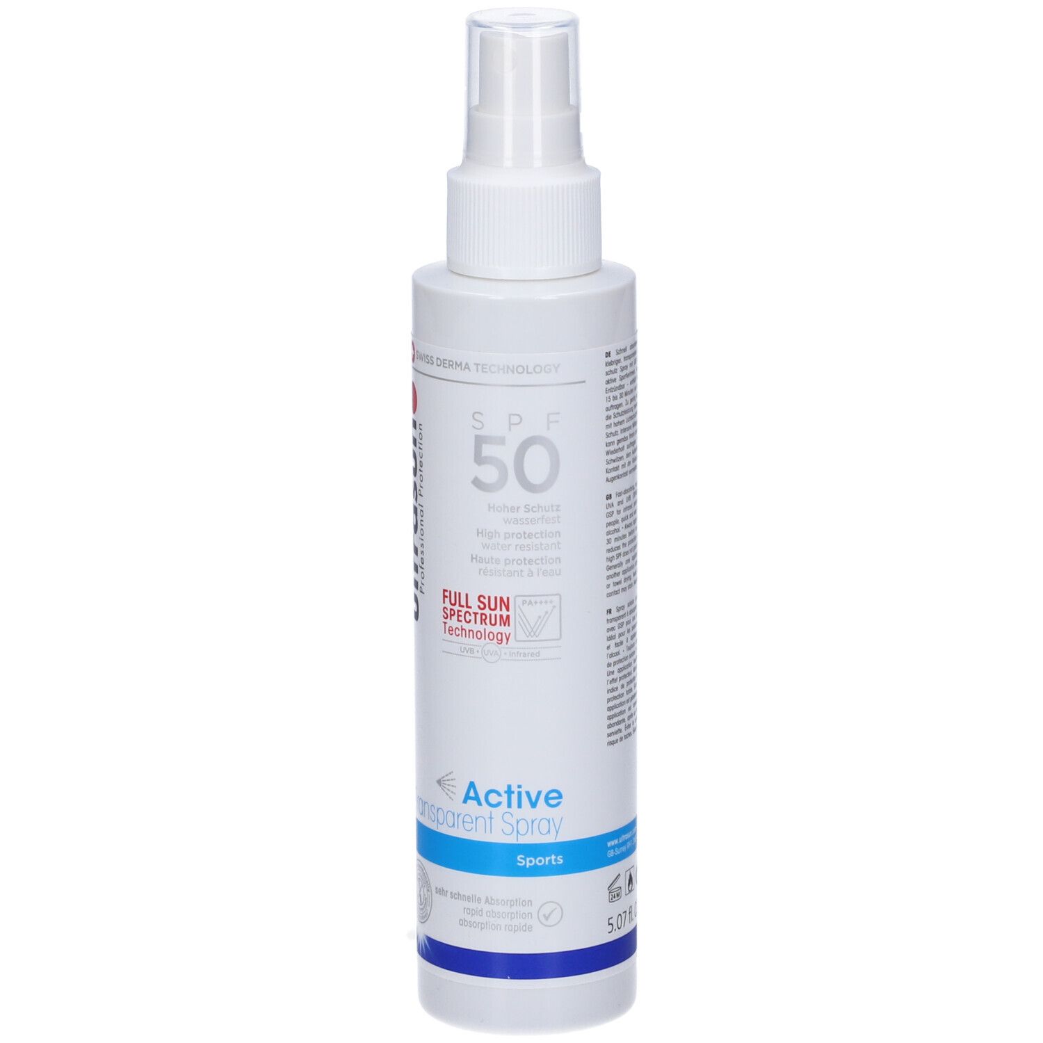 Ultrasun Active Transparent Spray Spf 50 Sports