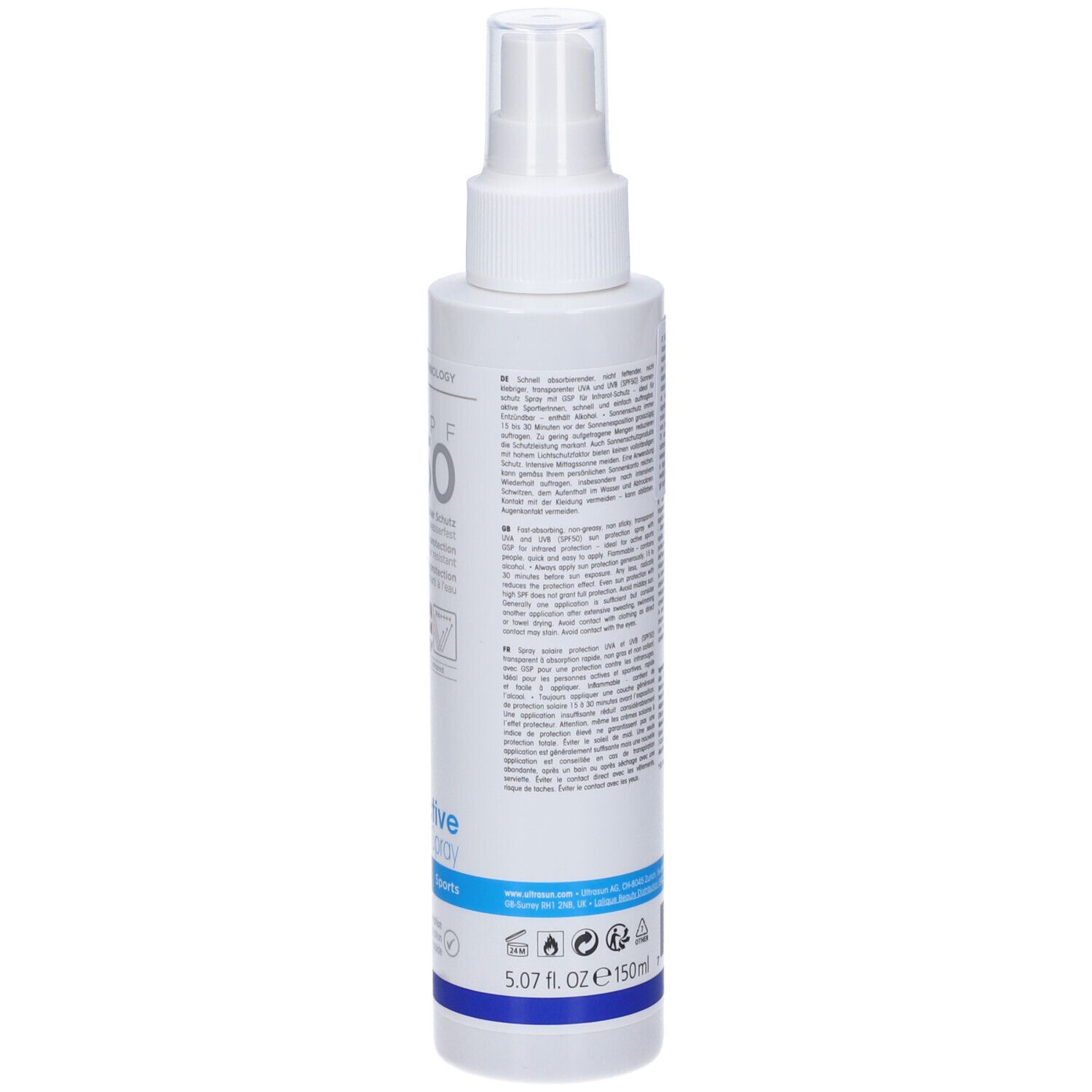 Ultrasun Active Transparent Spray Spf 50 Sports